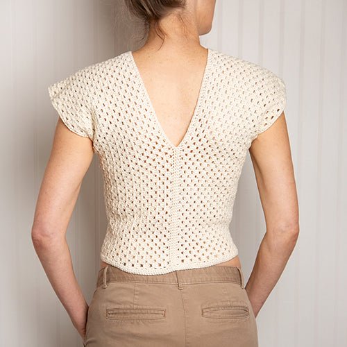 Amalfi Crochet Top Kit - DIY Crochet Blouse Making Set for Women - Perfect for Summer Beachwear, Boho Fashion & Handmade Craft Projects