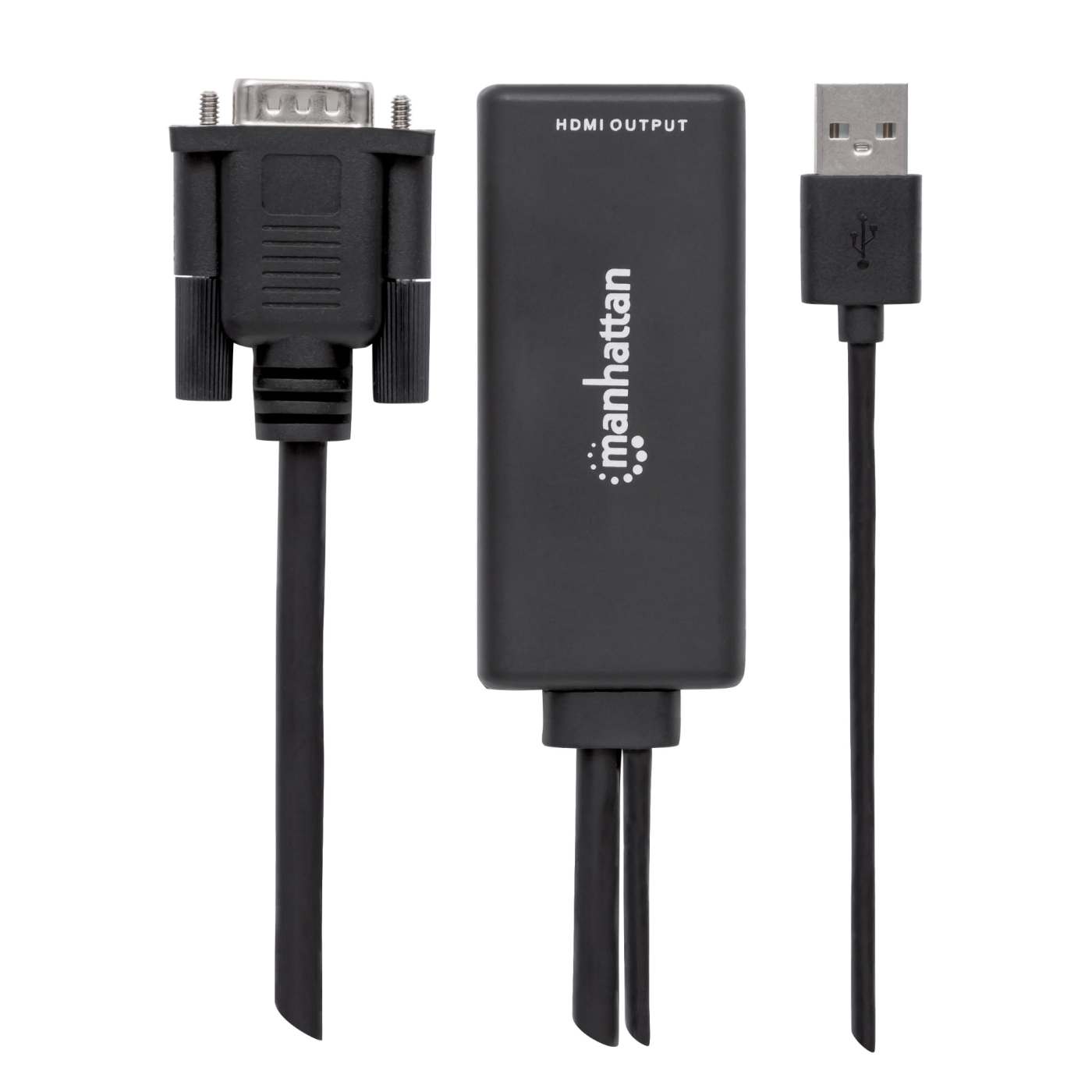 VGA to HDMI Adapter with USB Power - Convert VGA to HDMI for PC, Laptop, Monitor - Ideal for Home Office, Gaming & Presentations