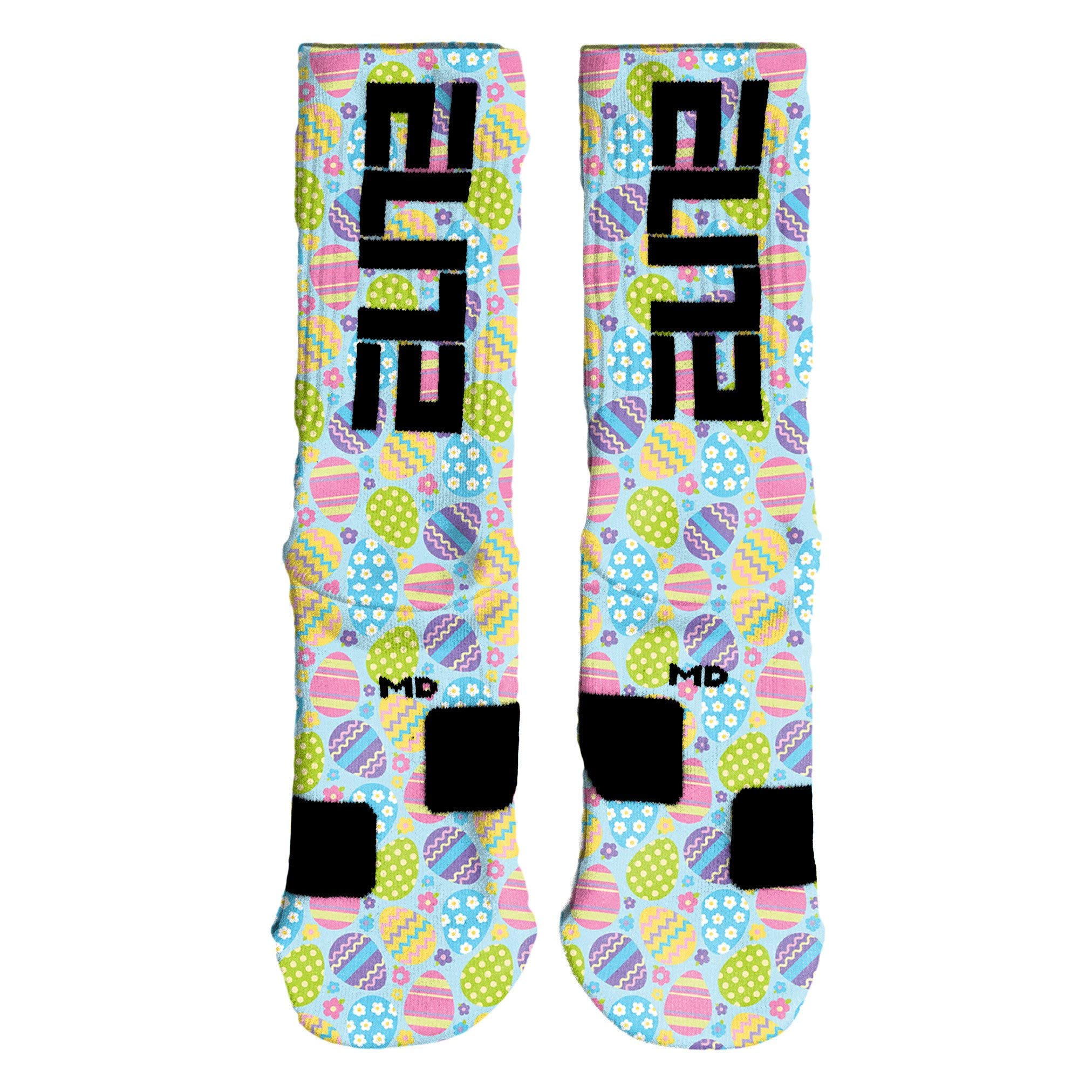 Custom Easter Egg Hunt Elite Crew Socks - Fun Holiday Novelty Socks for Easter Celebrations, Family Gatherings & Festive Gift Giving