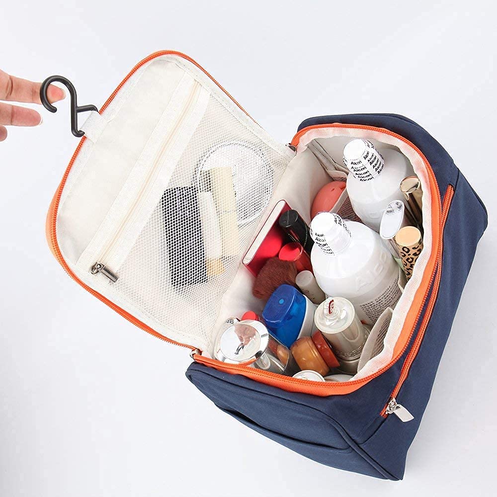 Emergity Portable Travel Makeup Bag for Women - Waterproof Cosmetic Organizer Pouch, Toiletry Bag & Vanity Case - Perfect for Vacation, Gym, Business Trips & Daily Use