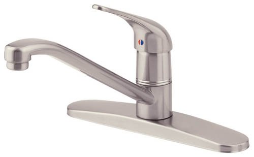 Danze D406012SS Melrose Single Handle Stainless Steel Kitchen Faucet - Modern Pull-Down Sprayer for Easy Cooking & Cleaning