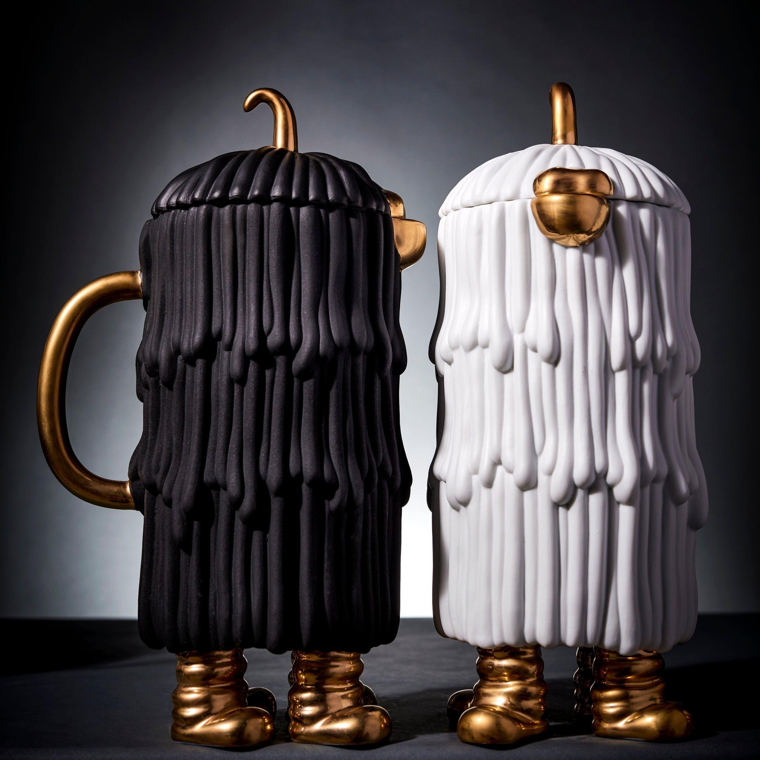 Premium Haas Djuna Coffee and Tea Pot - Elegant White Ceramic Set for Home, Office, or Gift - Perfect for Morning Brews & Afternoon Tea Parties