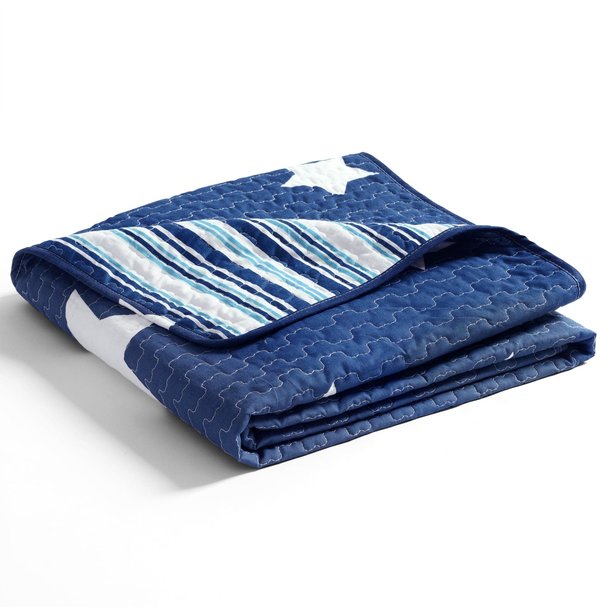 Star Reversible Cotton Throw Blanket - Soft & Cozy Double-Sided Design for Couch, Bed & Sofa - Perfect for Home Decor, Gifts & Winter Warmth