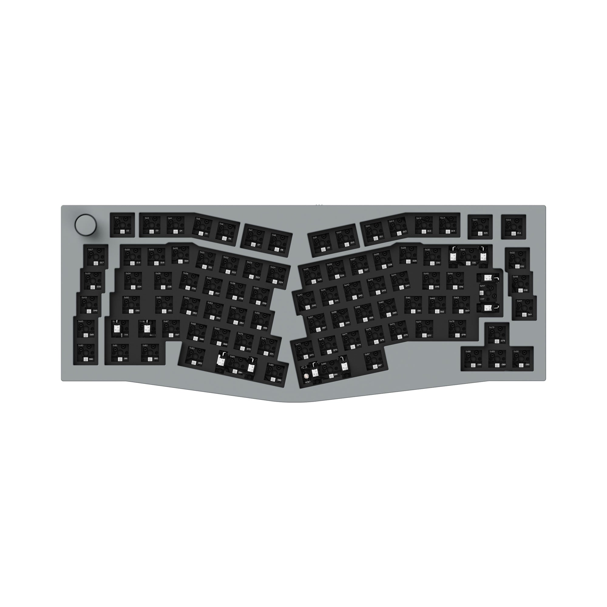 Keychron Q10 Alice Layout QMK Custom Mechanical Keyboard - Ergonomic Wireless Bluetooth Keyboard for Typing, Gaming & Office Work