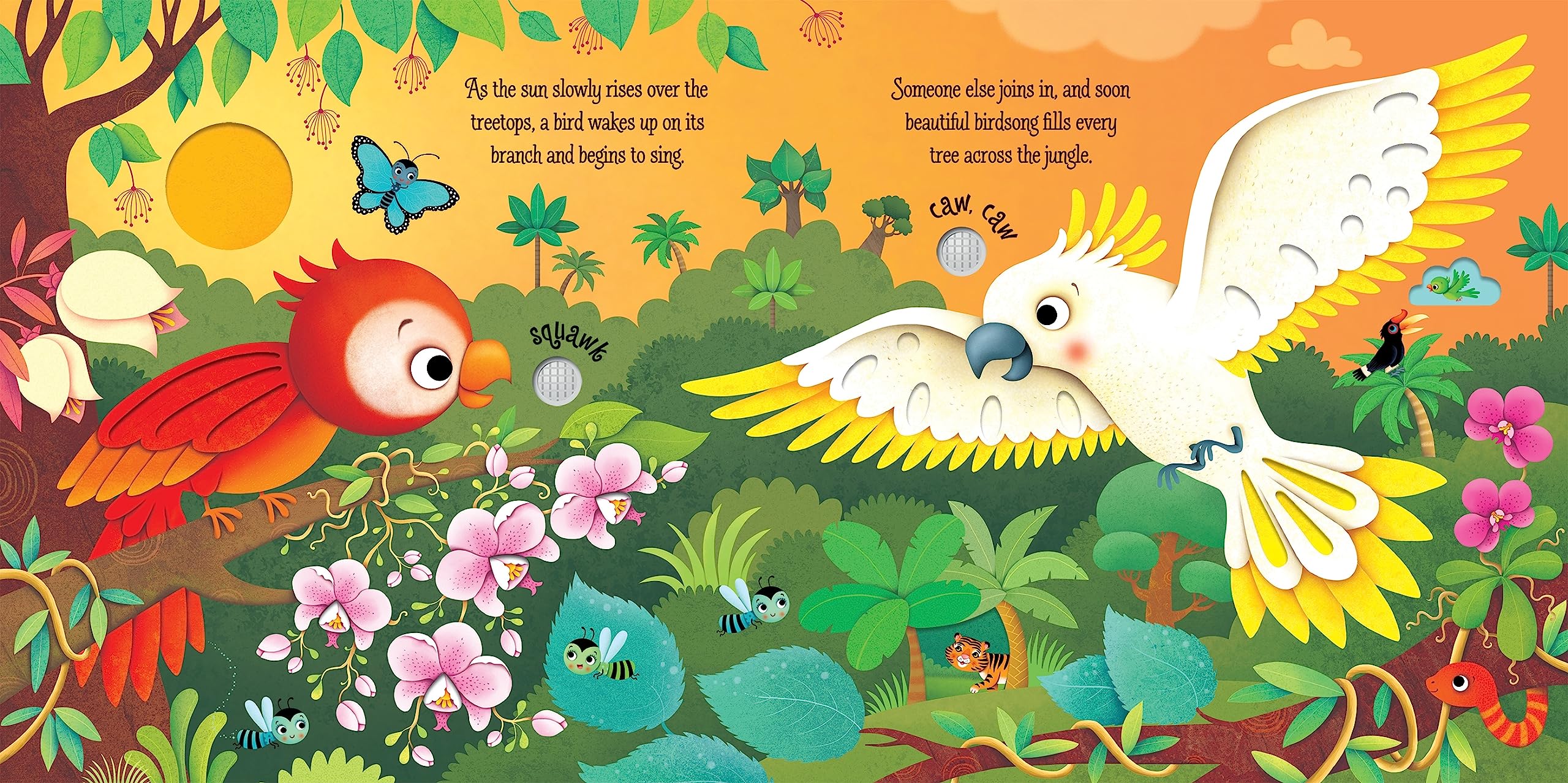 Jungle Sounds Sound Book for Kids - Interactive Animal Noises & Nature Sounds - Perfect for Bedtime Stories, Learning & Sensory Play