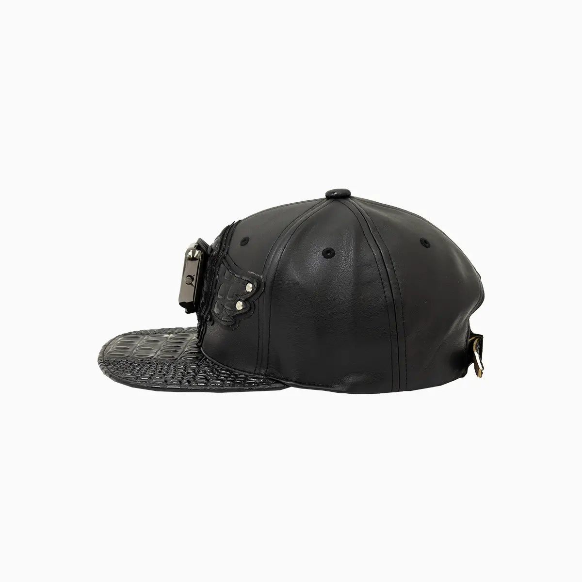 Breyer's Buck 50 Leather Watch Hat for Men - Genuine Leather Adjustable Outdoor Cap with Watch Slot - Perfect for Hunting, Fishing, and Outdoor Adventures