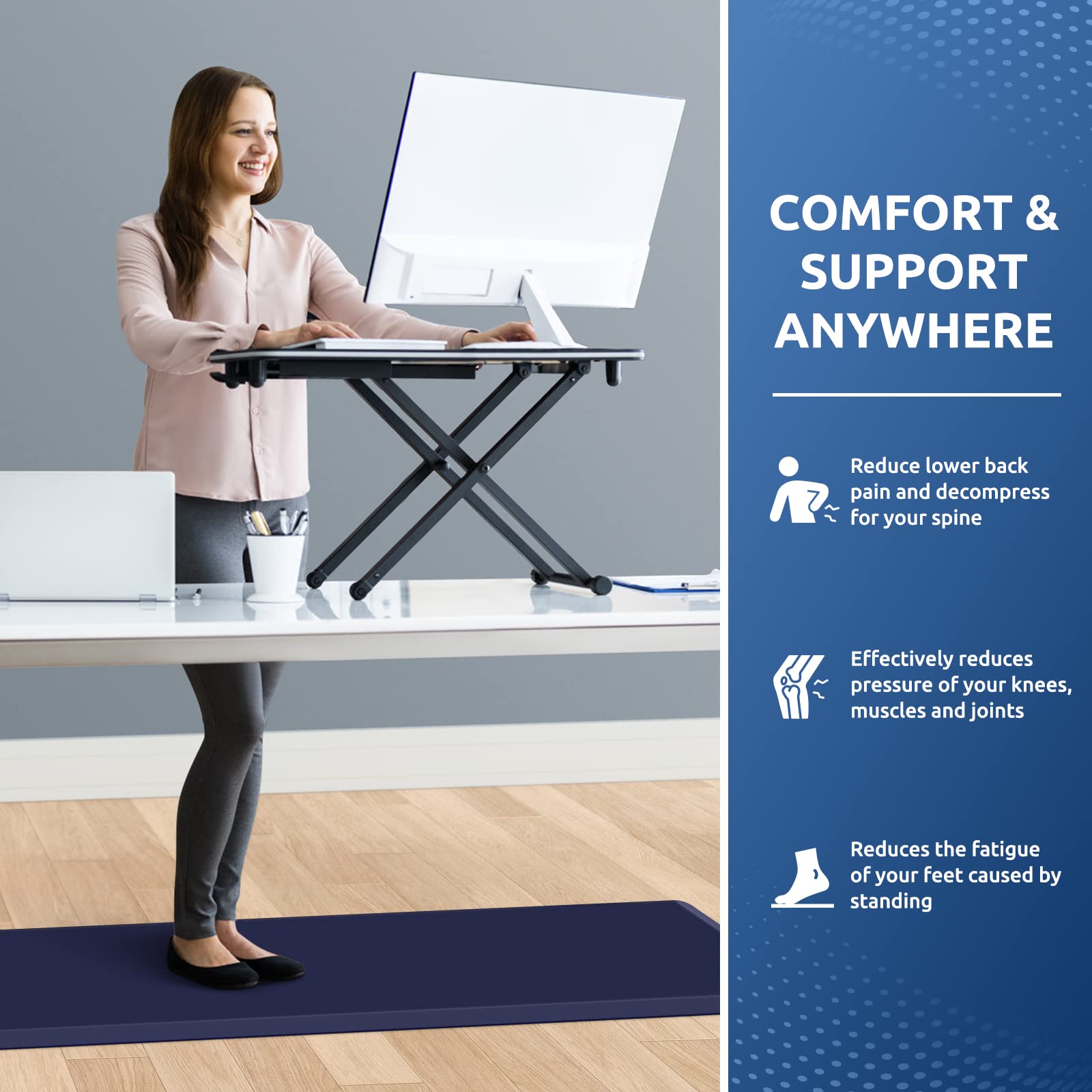 **KitchenClouds Anti-Fatigue Kitchen Mat - 17.3