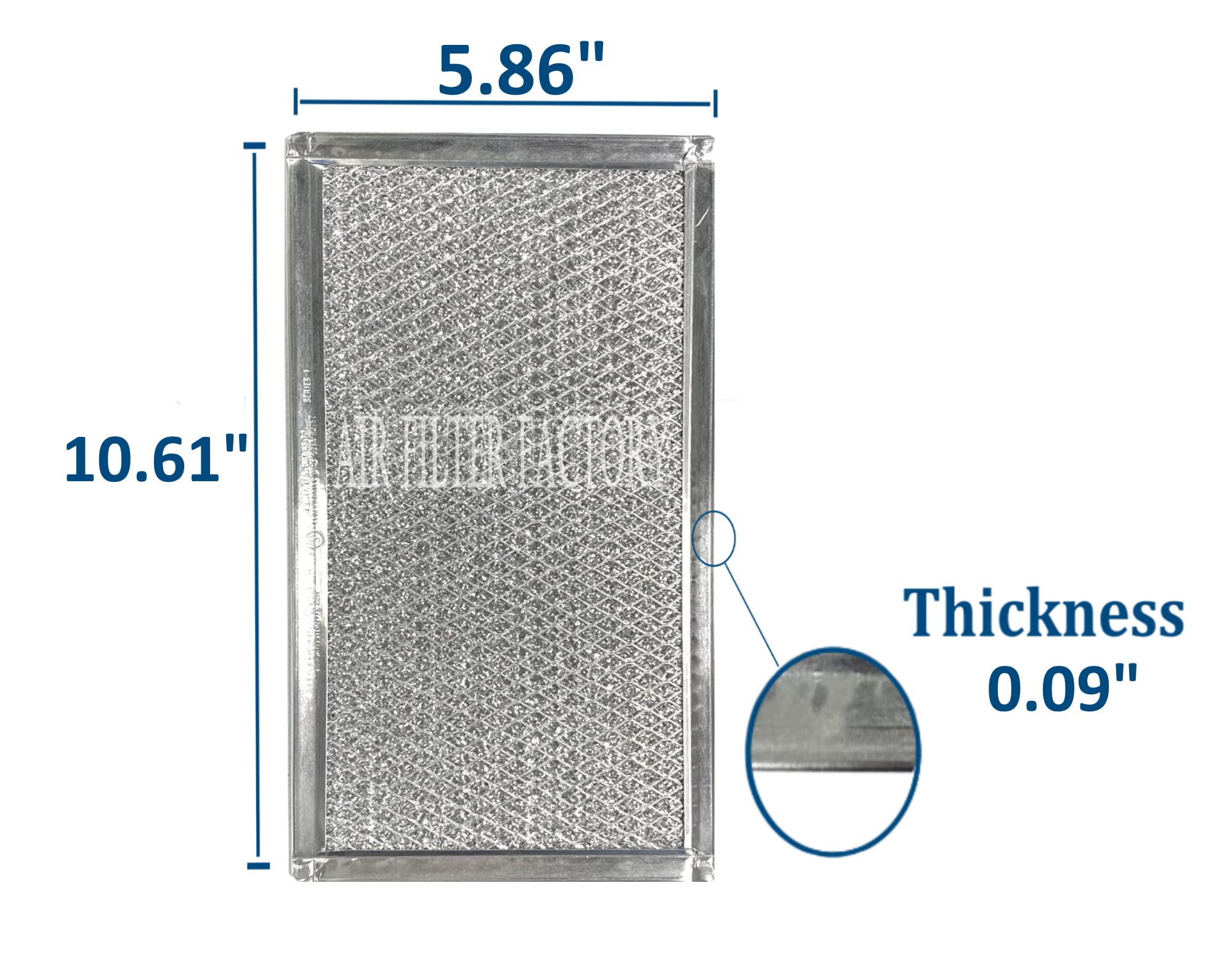 Whirlpool AH1871362 Compatible Replacement Air Filter - 2 Pack Aluminum Mesh Grease Filters for Range Hoods | Kitchen Ventilation & Cooking Odor Removal