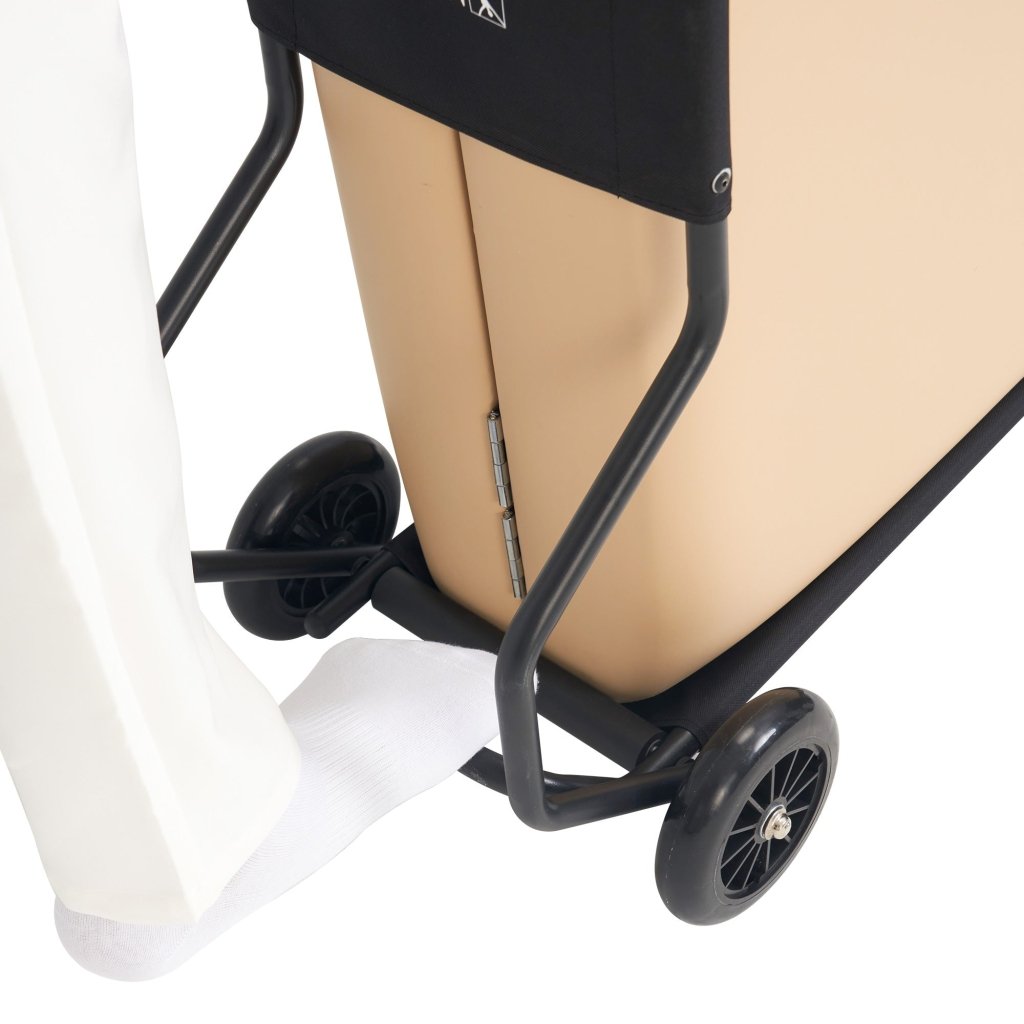 Portable Foldable Massage Table with Large Rubber Wheels - Universal Lightweight Massage Bed Cart for Travel & Professional Use - Fits Most Brands & Sizes - Perfect for Home, Spa, Clinic & Mobile Therapists