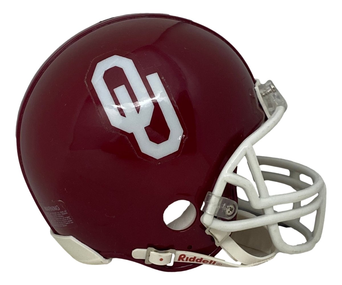 Oklahoma University Sooners Mini Football Helmet - Collectible NCAA Replica for Fans, Home & Office Decor, Game Day Display