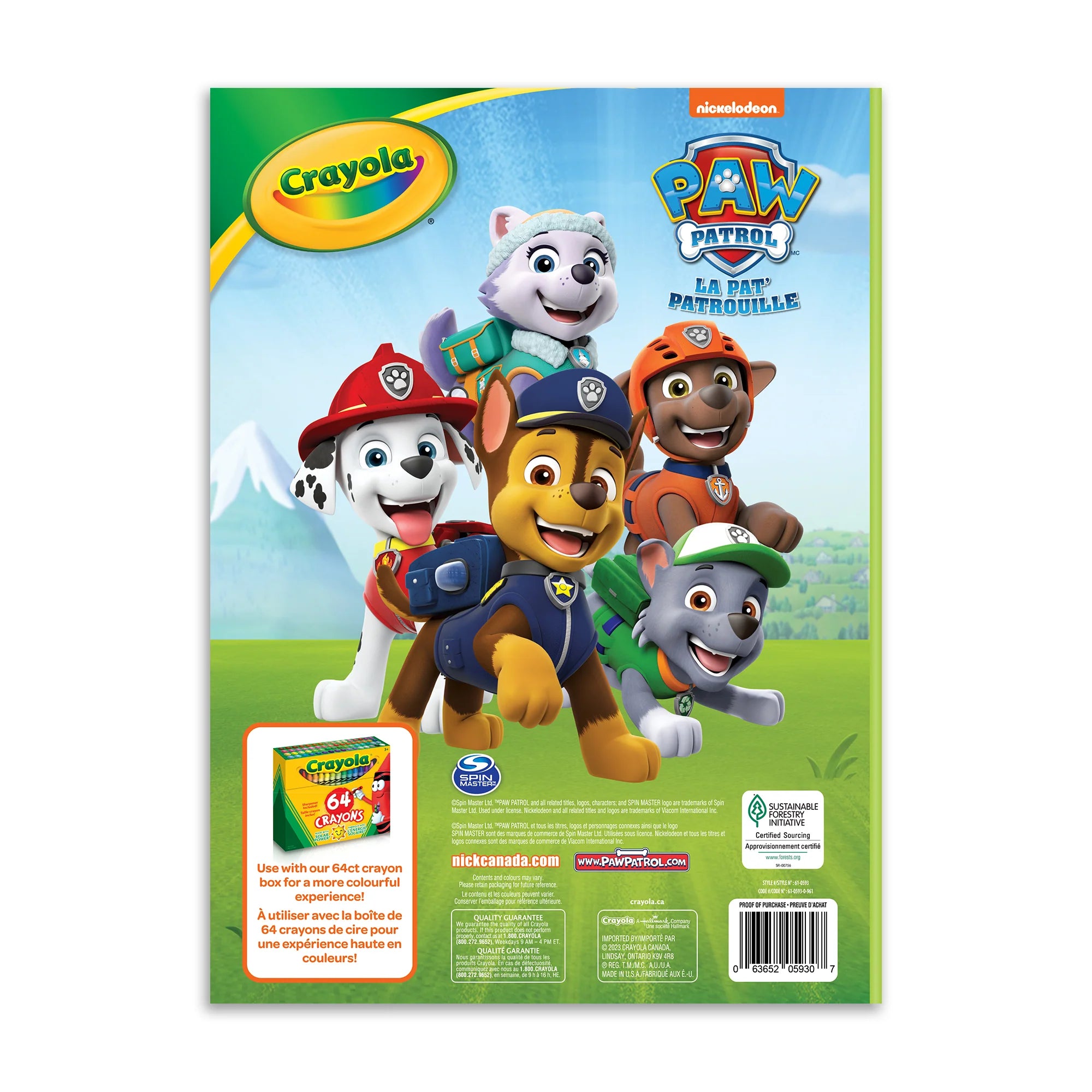 Paw Patrol Coloring Book by Crayola - 96 Pages of Fun Activities for Kids | Perfect for Travel, Birthday Gifts & Creative Play