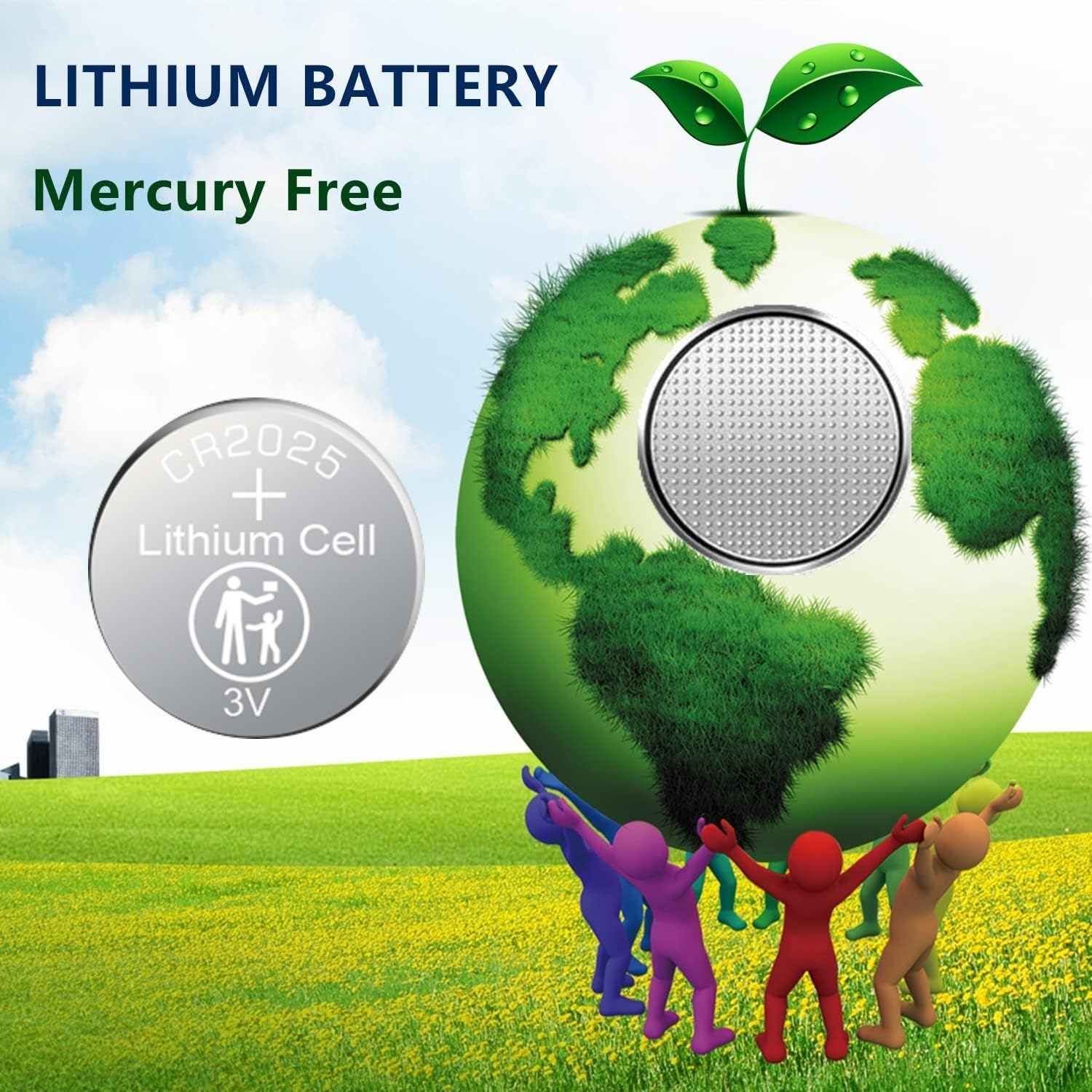 40-Pack CR2025 3V Lithium Coin Battery - Long-Lasting Power for Watches, Calculators, Key Fobs & More - Replacement for DL2025/BR2025 - Bulk Batteries for Home & Office Use