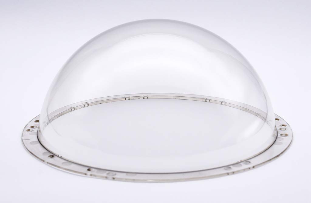 JMX 9-Inch Clear Acrylic/PC CCTV Camera Dome Cover - Replacement Security Housing for Indoor/Outdoor Surveillance, Pet Dog Fence, Window & Skylight Protection (Transparent) | Weatherproof & Durable for Home & Business Security