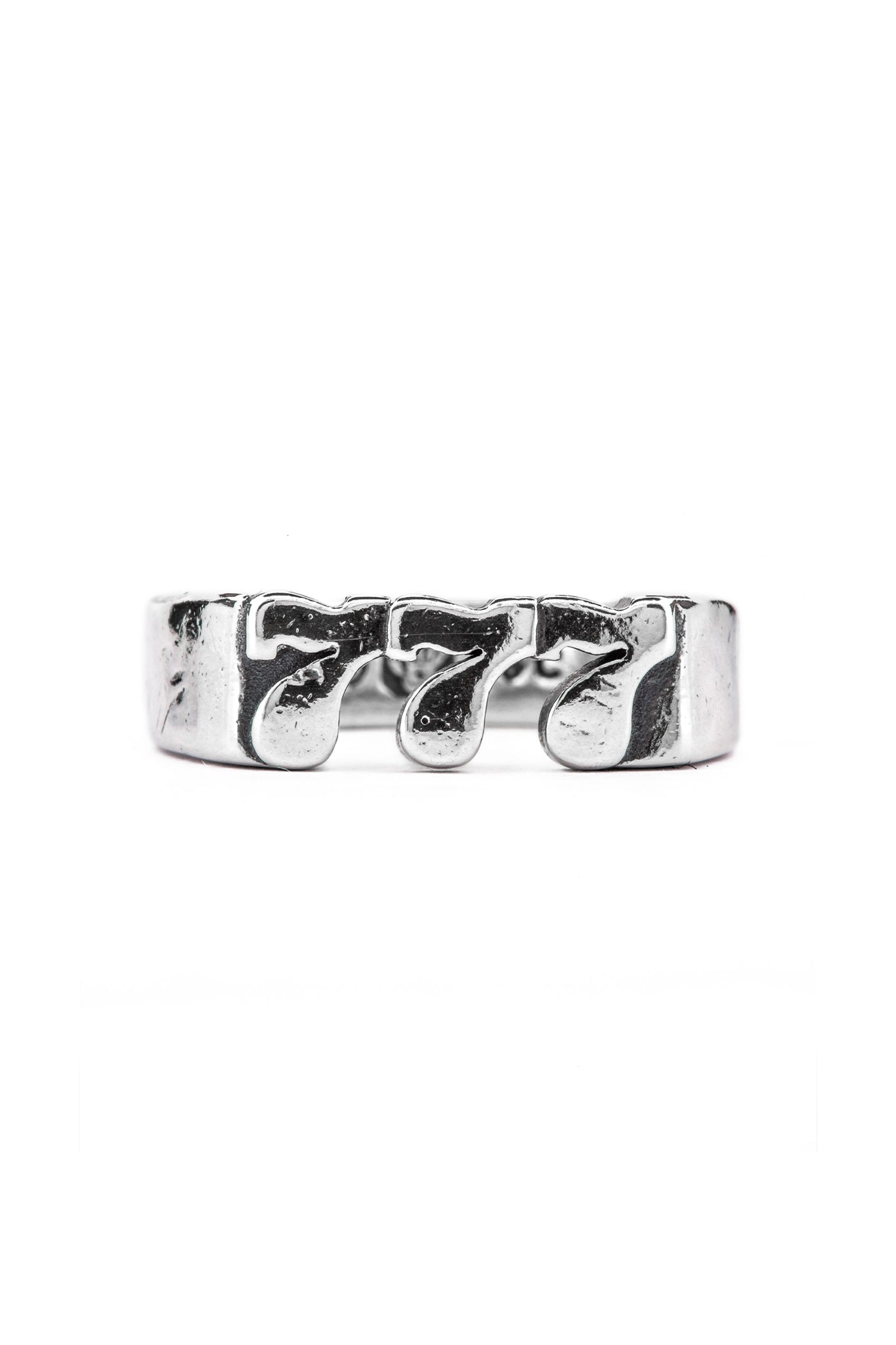 Lucky 7's Signet Ring - Sterling Silver Men's Jewelry with Unique Design - Perfect for Gifts, Weddings & Everyday Wear