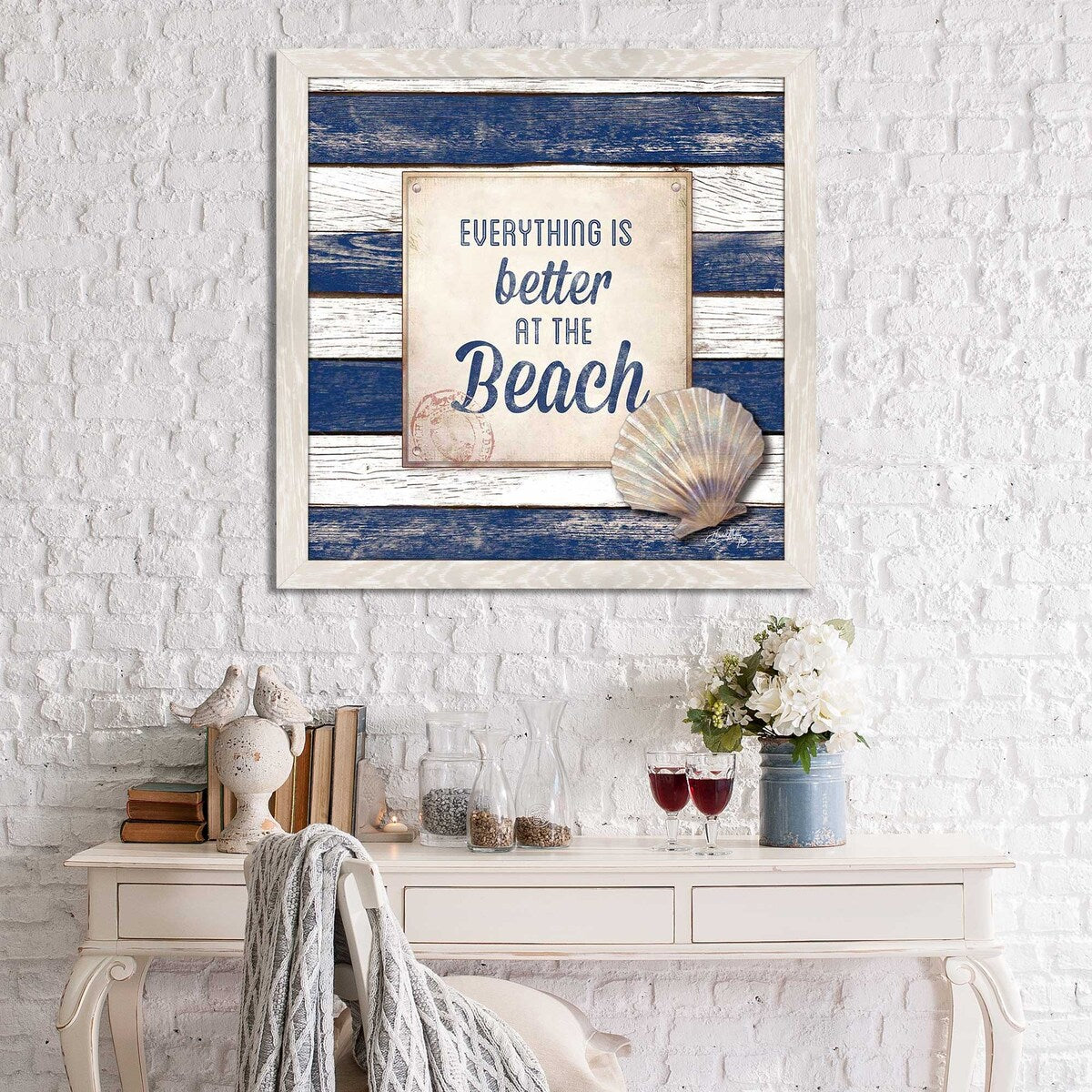 Beach by Elizabeth Medley - Premium Acrylic Wall Art Print - Coastal Decor for Living Room, Bedroom & Office