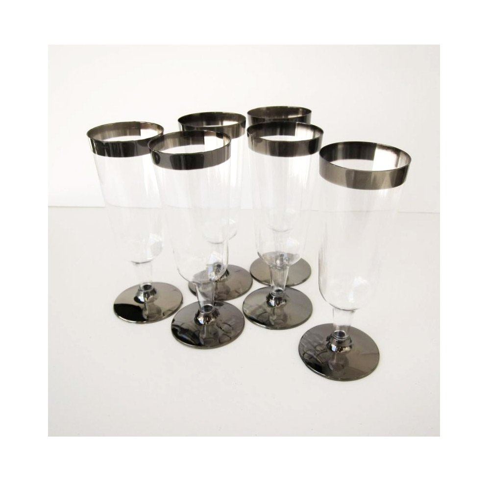 360-Piece Bulk Disposable Plastic Champagne Flutes - Clear Wedding & Party Wine Glasses for Celebrations, Receptions, Bridal Showers, and Special Events