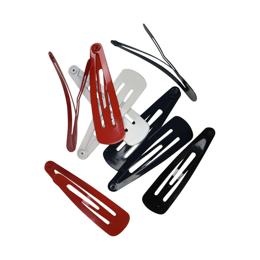 12 Pack Multi-Colored Snap Clips - Set of 3 for Hair Styling, Crafting, and Office Organization