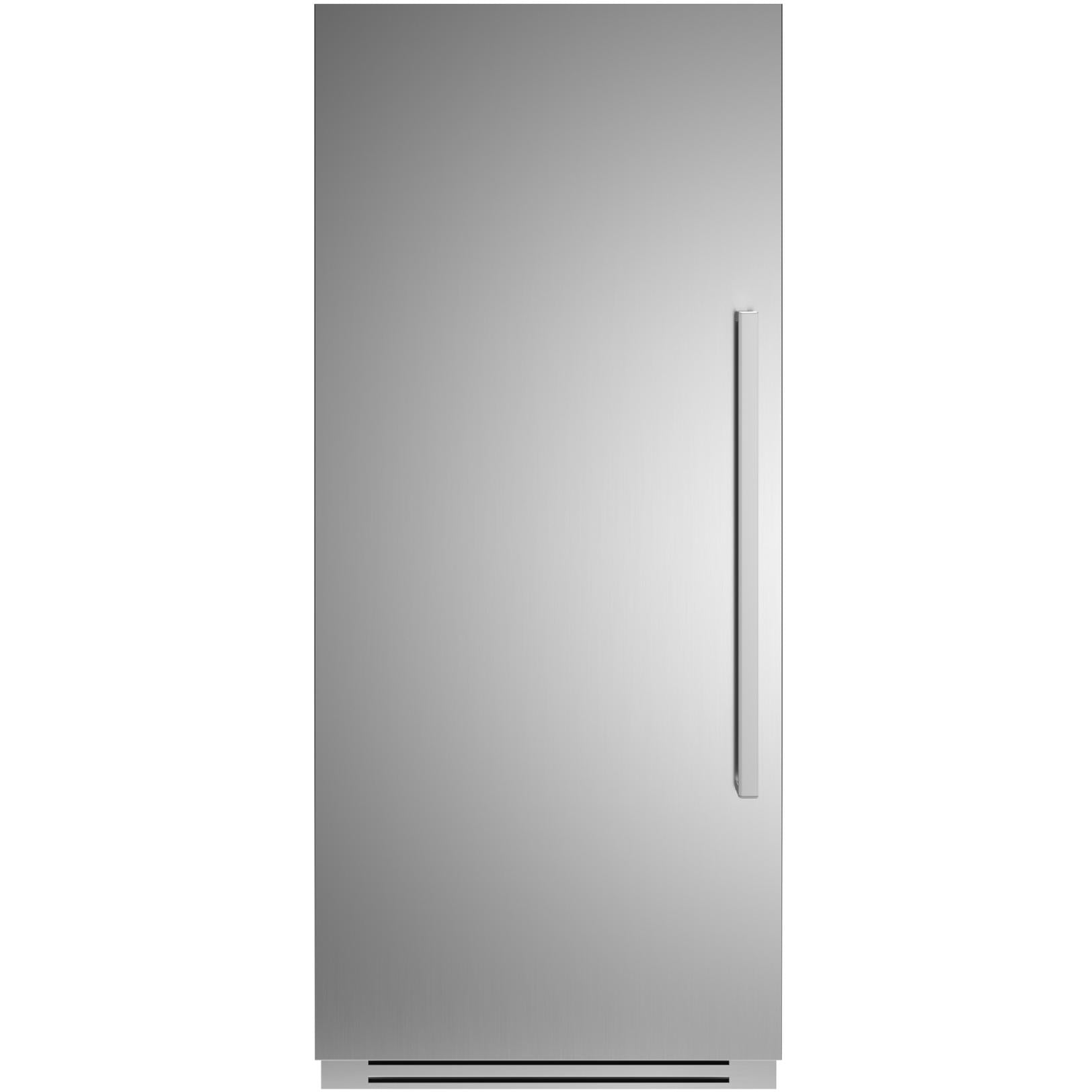 Bertazzoni 36 Inch Built-In All Refrigerator - 21.5 cu.ft Capacity, LED Lighting, Stainless Steel (Model REF36RCPIXL/23) - Perfect for Modern Kitchens and Open-Concept Living Spaces