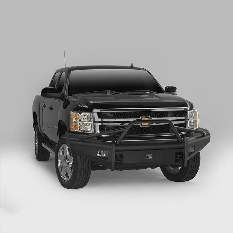 03-19 Chevy 2500HD/3500HD Heavy Duty Black Steel Front Bumper with Skid Plate - Off-Road Protection for Trucks, Towing & Adventure Vehicles