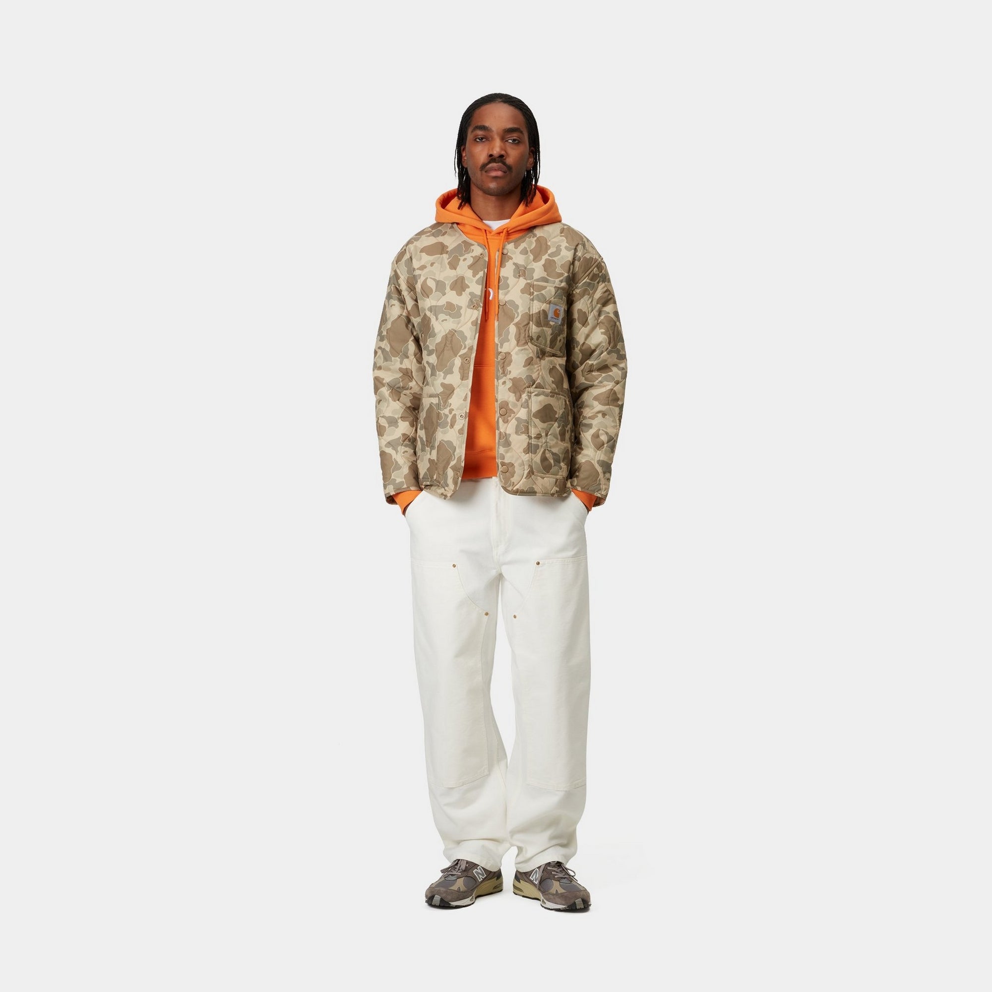 Double Knee Work Pants for Men - Waxed & Rinsed Denim - Durable Workwear for Construction, Carpentry & Outdoor Activities