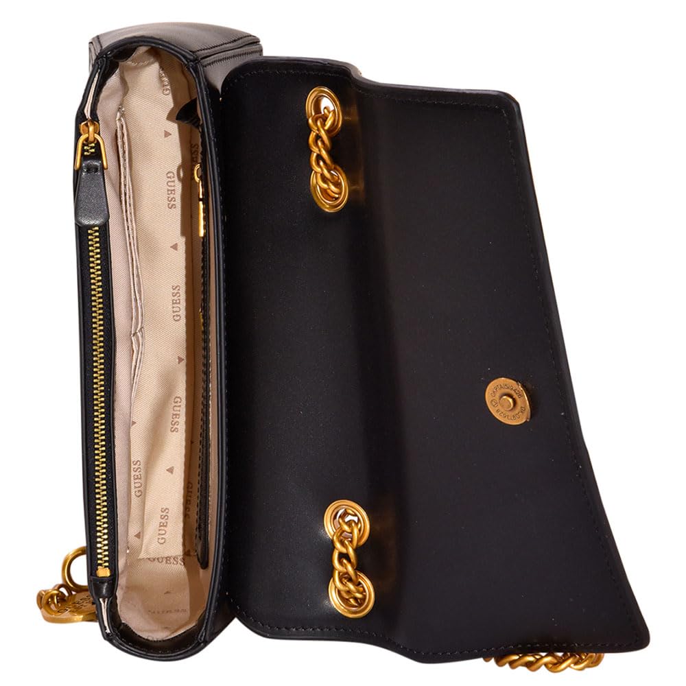 GUESS Iseline Convertible Crossbody Flap Bag - Leopard Print Fashion Handbag for Women | Perfect for Work, Travel & Everyday Use