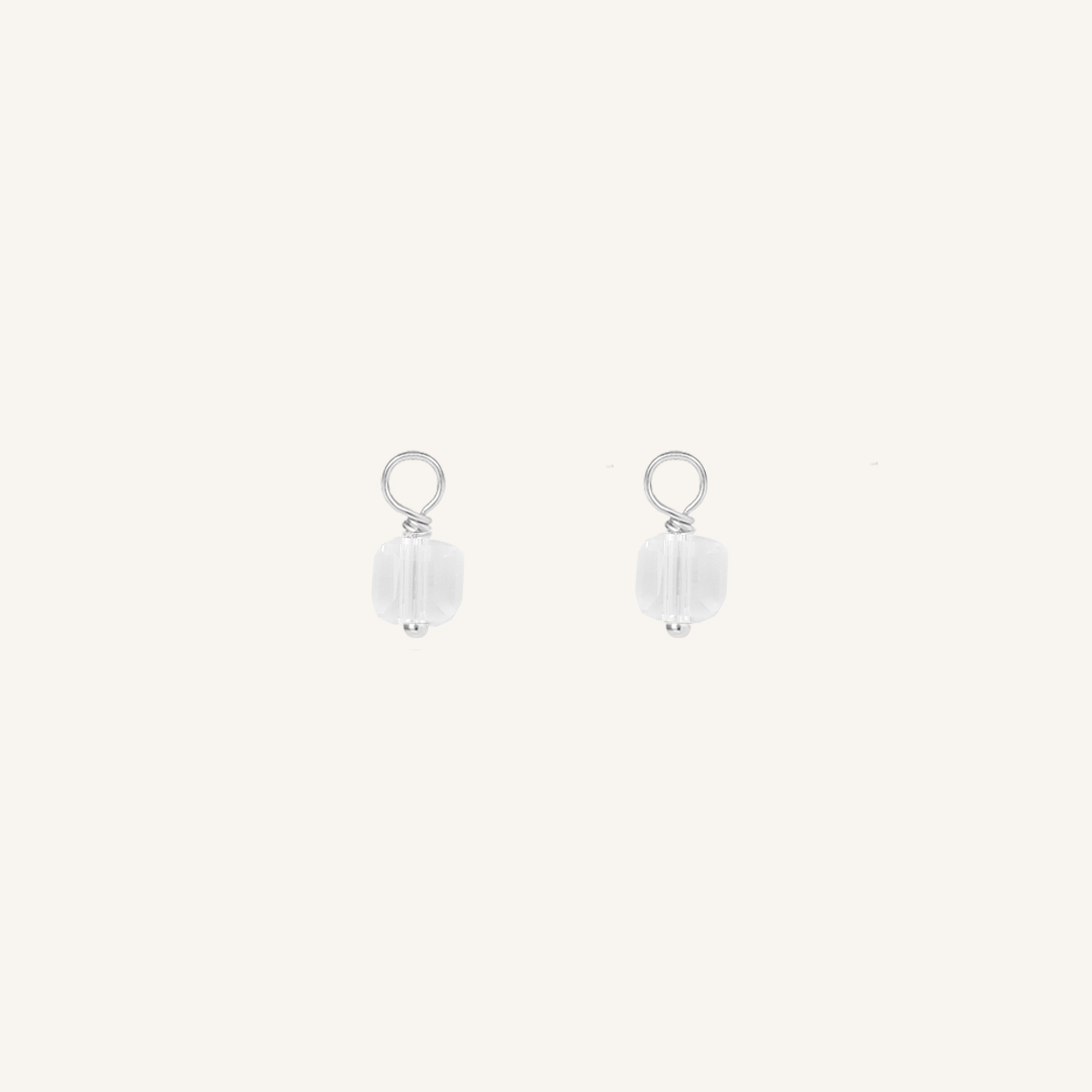 Spark Hoop Charm Earrings Set of 2 - Sterling Silver Minimalist Hoop Earrings for Women - Perfect for Everyday Wear, Gifts & Special Occasions