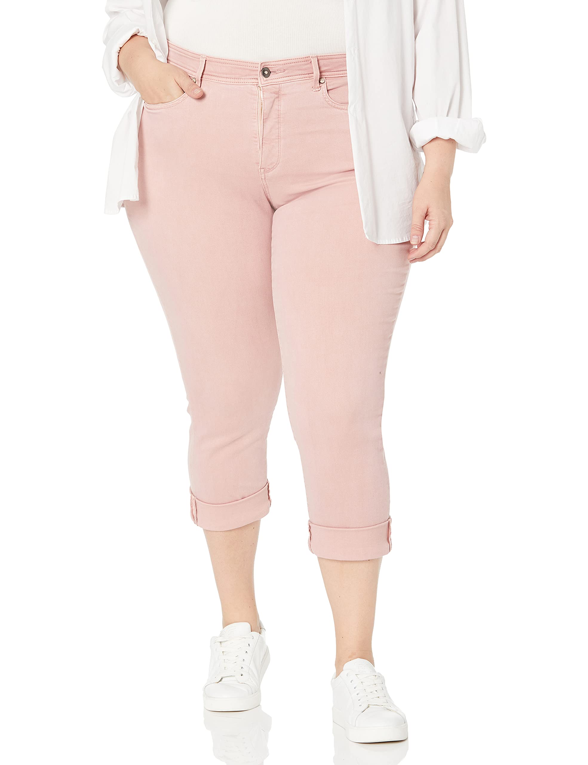 NYDJ Women's Plus Size Marilyn Straight Ankle Jeans - Slimming & Flattering Fit for Curvy Figures | Perfect for Work, Casual Outings & Date Nights