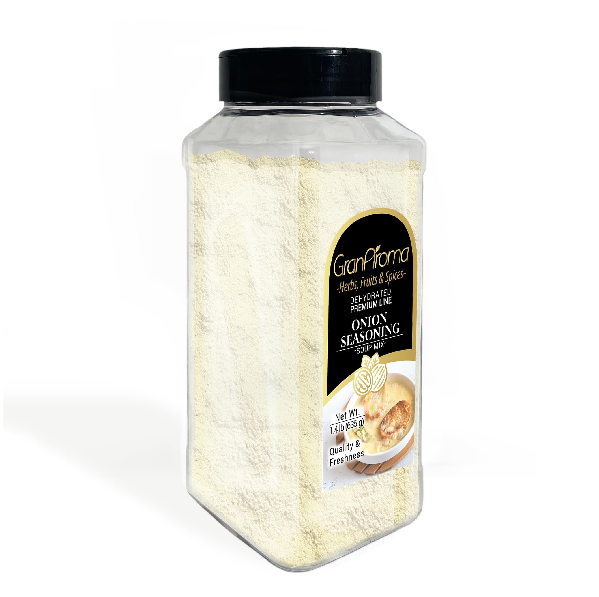 GranAroma Onion Seasoning & Soup Mix - Gourmet Culinary Blend for Soups, Dips & Cooking (22.4oz) - Perfect for Homemade Soups, Salad Dressings & Flavor Enhancer