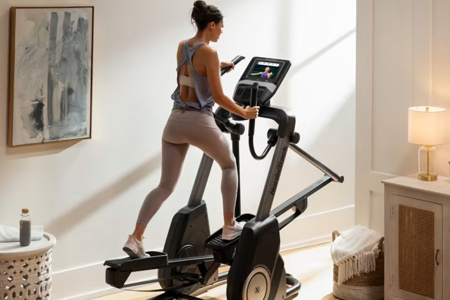 NordicTrack FS10i Elliptical Machine - Low Impact Cardio Trainer for Home Gym with Silent Stride Technology | Perfect for Small Spaces & Full-Body Workouts