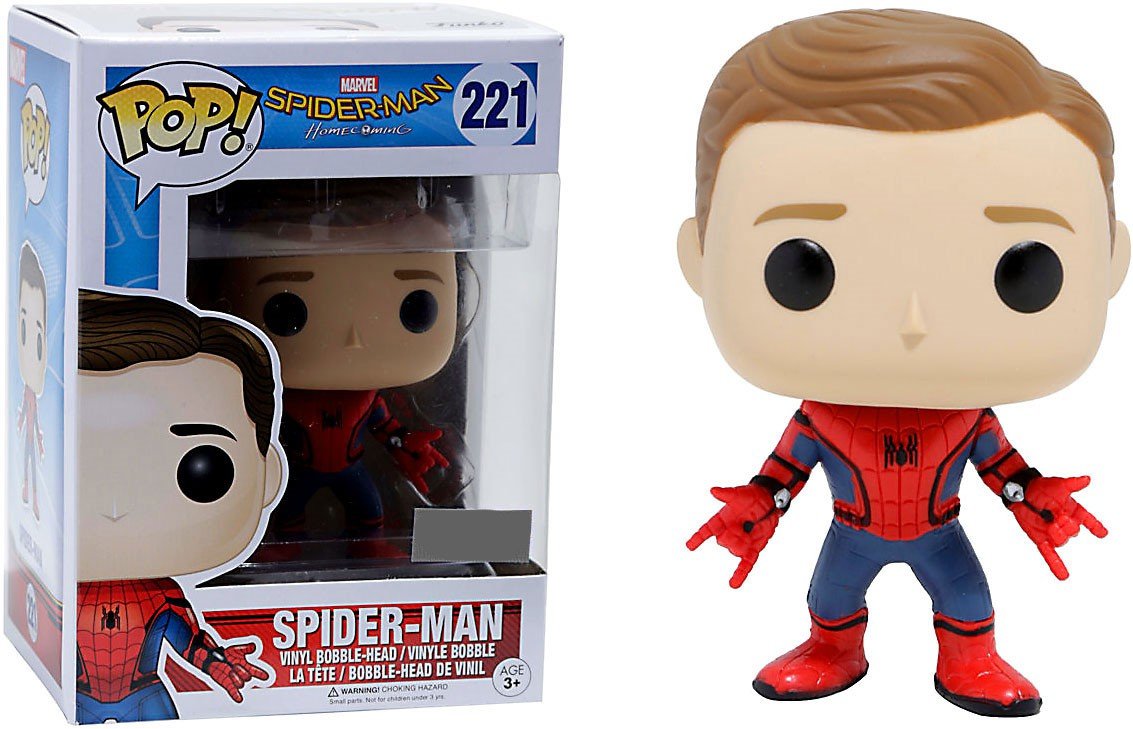 Funko POP! Marvel Spider-Man Homecoming Unmasked Action Figure - Collectible Vinyl Toy for Fans & Decor, Perfect for Display, Gifts, and Marvel Collections