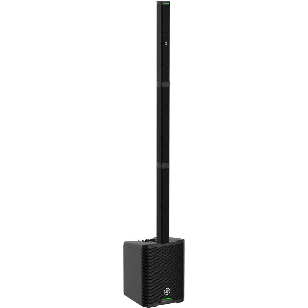 Mackie SRM-FLEX 1300W Portable Column PA System with Sennheiser e835 Mic, Tripod Stand & XLR Cable - Perfect for Live Performances, Outdoor Events & DJ Gigs