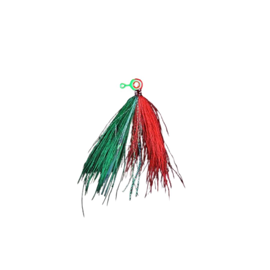 Jigging World Power Ball 3/8oz Bucktail Skirt Fishing Lures - Saltwater & Freshwater Jigging Teaser for Bass, Walleye, and Striped Fish