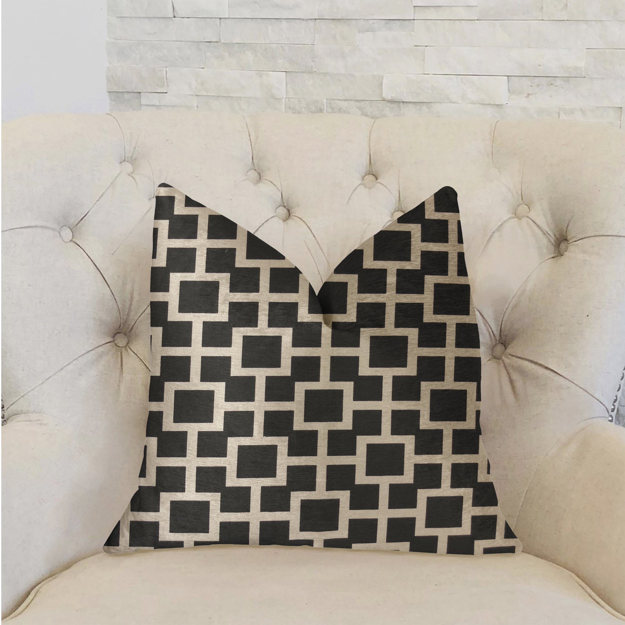Plutus Petunia Luxury Throw Pillow 16x16 Inches - Soft Decorative Cushion for Sofa, Bed & Home Decor - Premium Accent Pillow for Living Room, Bedroom & Nursery