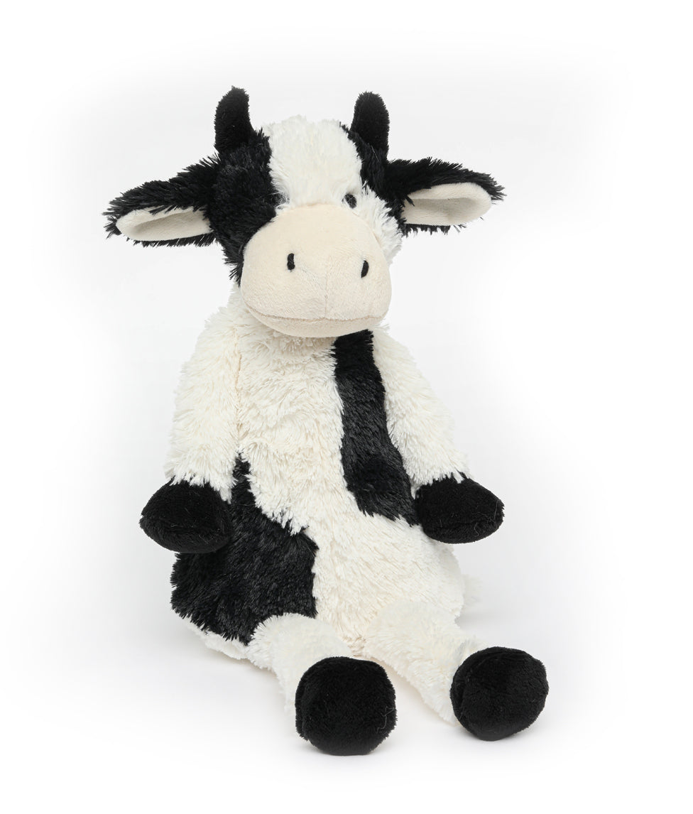 Clover the Cow Black Plush Stuffed Animal - Soft & Cuddly Toy for Kids, Perfect for Gifts, Nursery Decor, and Cute Room Accessories