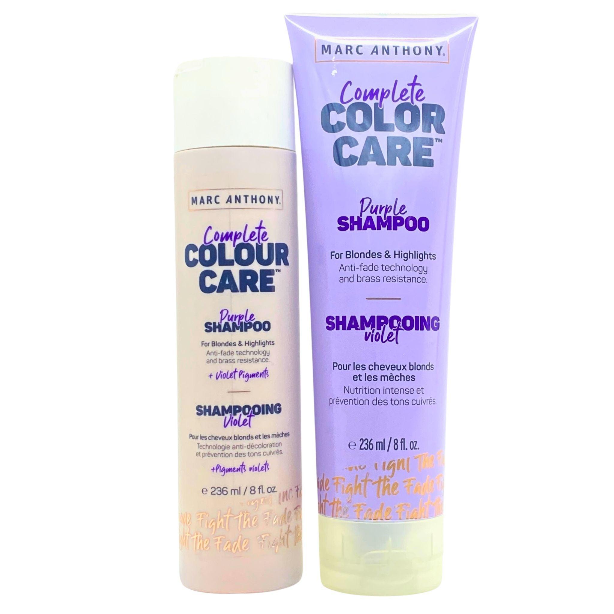 Marc Anthony Complete Color Care Purple Shampoo for Blonde Hair - 8oz (50 Pack) - Tones Brassiness & Enhances Shine - Perfect for Salons & At-Home Blonde Maintenance