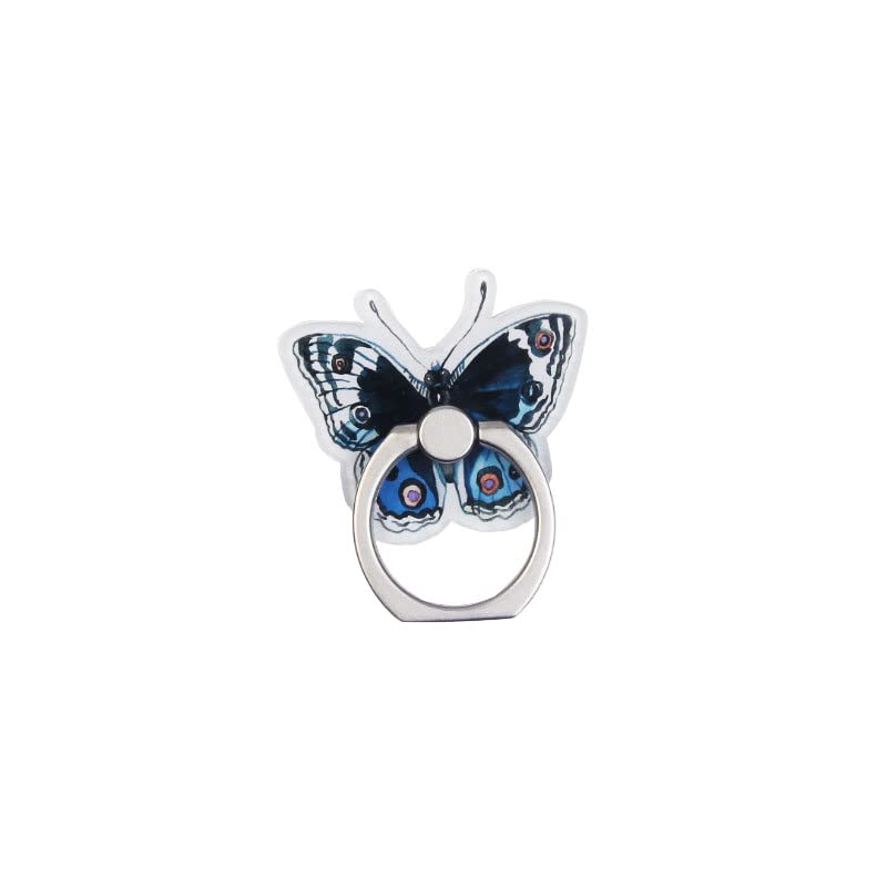 6-Pack Cute Butterfly Phone Ring Holder - 360° Rotating & 180° Swiveling Adjustable Finger Grip Stand for iPhone, Samsung & All Smartphones - Perfect for Hands-Free Viewing, Selfies & Secure Grip