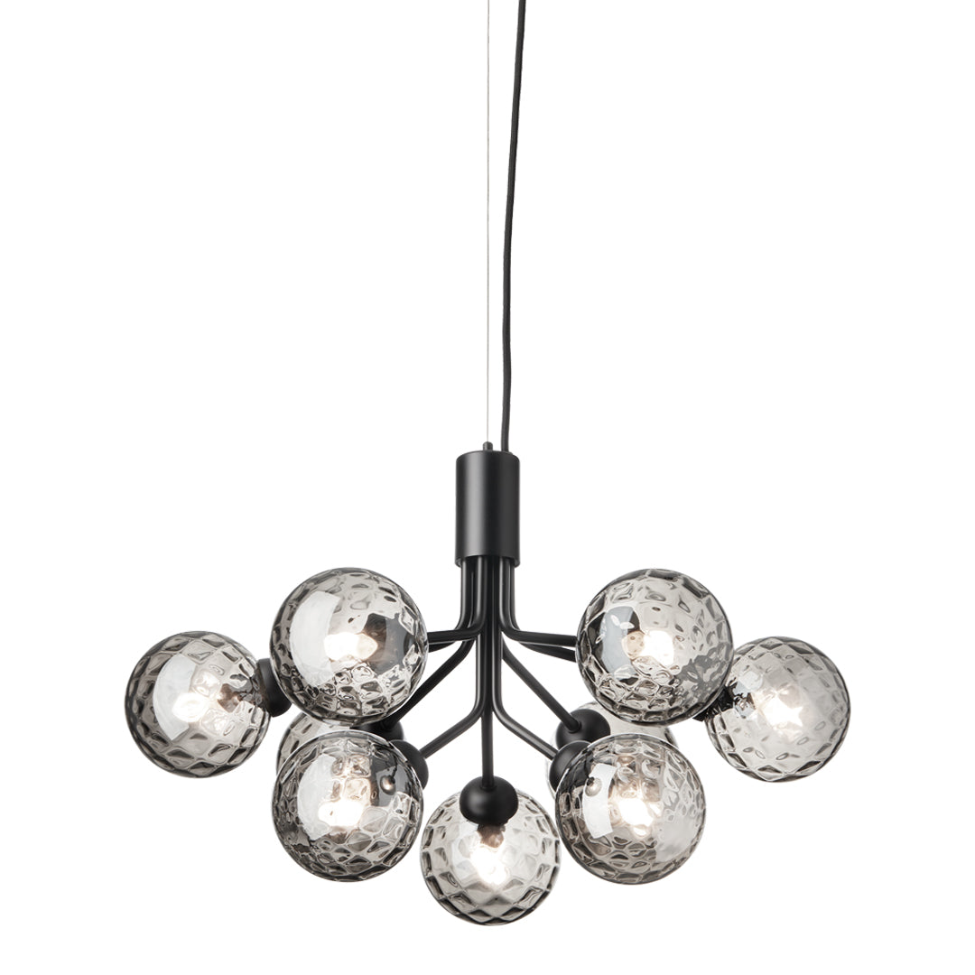 Apiales 9-Light Crystal Chandelier - Elegant Modern Ceiling Light Fixture for Dining Room, Bedroom, Living Room & Foyer Decor