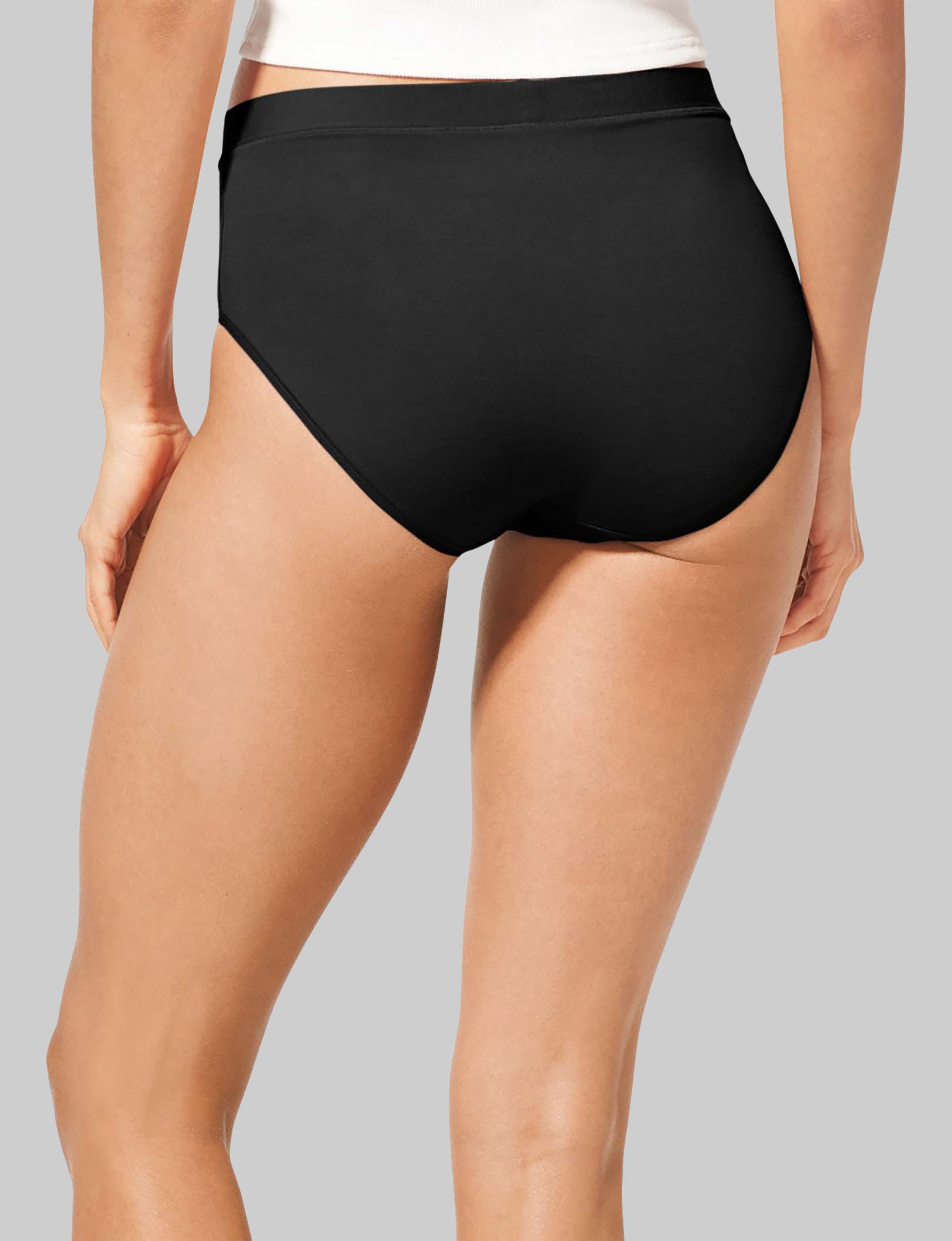 Women's High Rise Brief Underwear - 3 Pack Soft Second Skin Comfort for Everyday Wear & Lounge