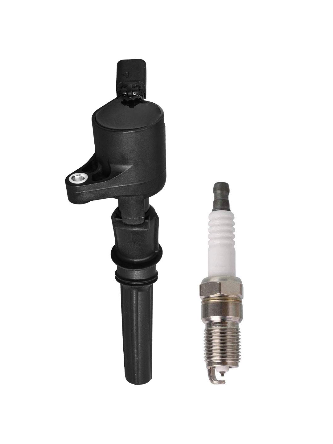 10 Pcs Ignition Coil Pack & Iridium Spark Plug Set - Compatible with Ford 4.6L Engine (F-150, Expedition, E-150, E-250), Lincoln & Mercury Models - Replacement for FD503 SP493 - Perfect for Engine Tune-Up & Performance Enhancement