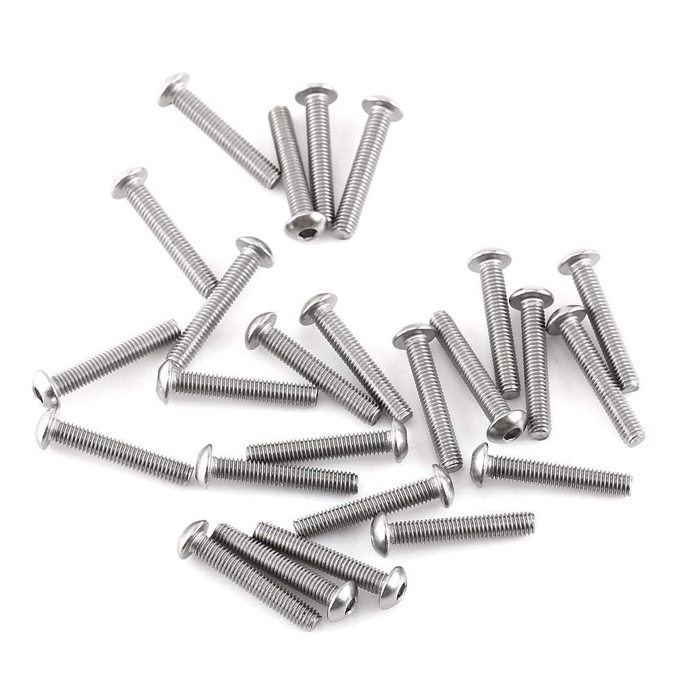 304 Stainless Steel M3 Screws & Nuts Kit - 300pcs Hex Socket Head for DIY & Repair