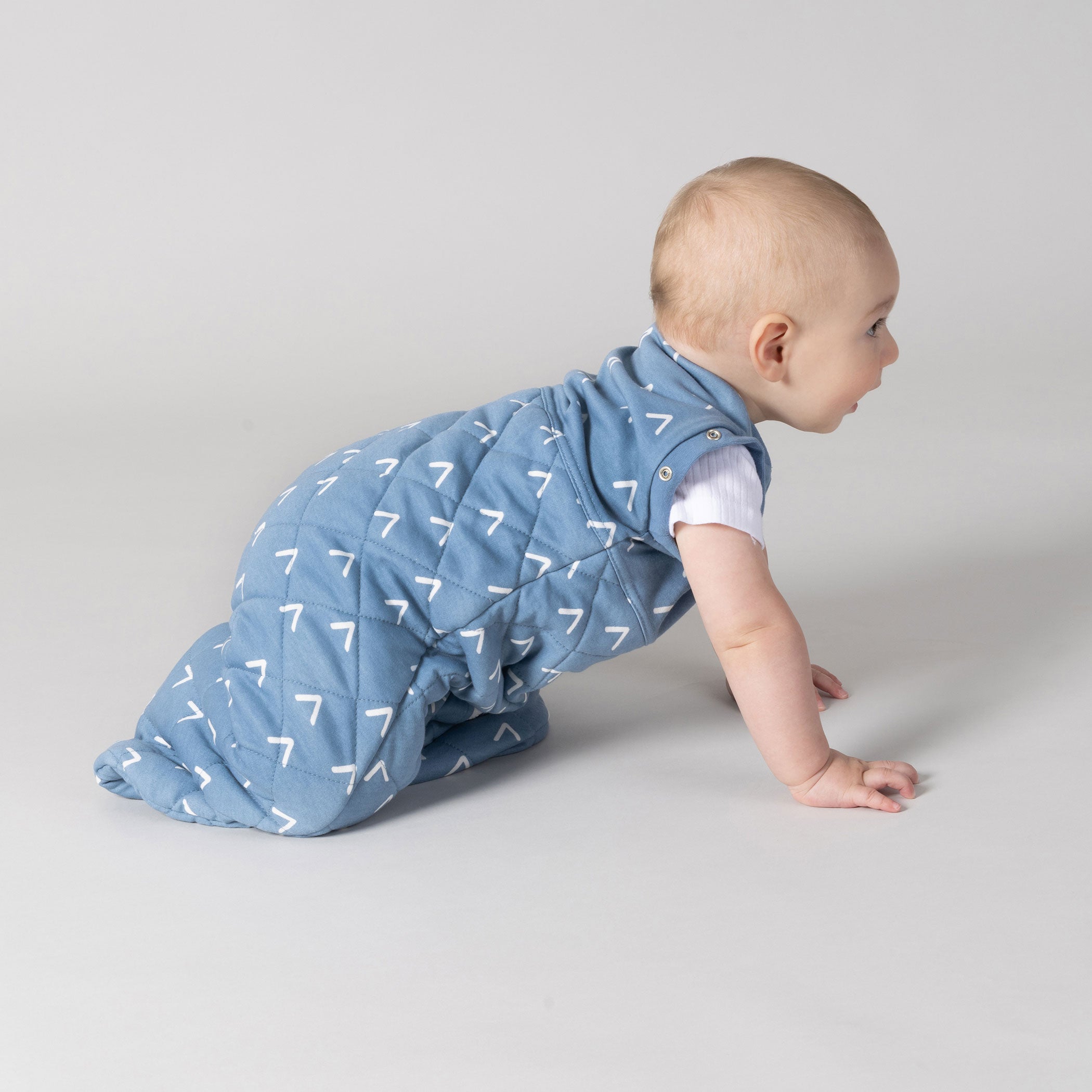 Nordic 2.5 TOG Swaddle Sleep Bag for Babies - Soft Denim Baby Sleeping Sack - Perfect for Nursery, Daycare & Travel