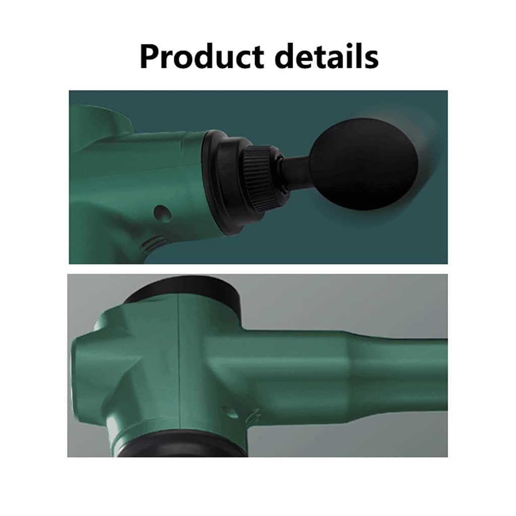Electric Percussion Massage Gun - 6 Speed Levels & 5 Interchangeable Heads for Deep Tissue Muscle Relief, Portable Handheld Massager for Back, Neck, Leg Pain - Perfect for Post-Workout Recovery, Athletes & Home Use