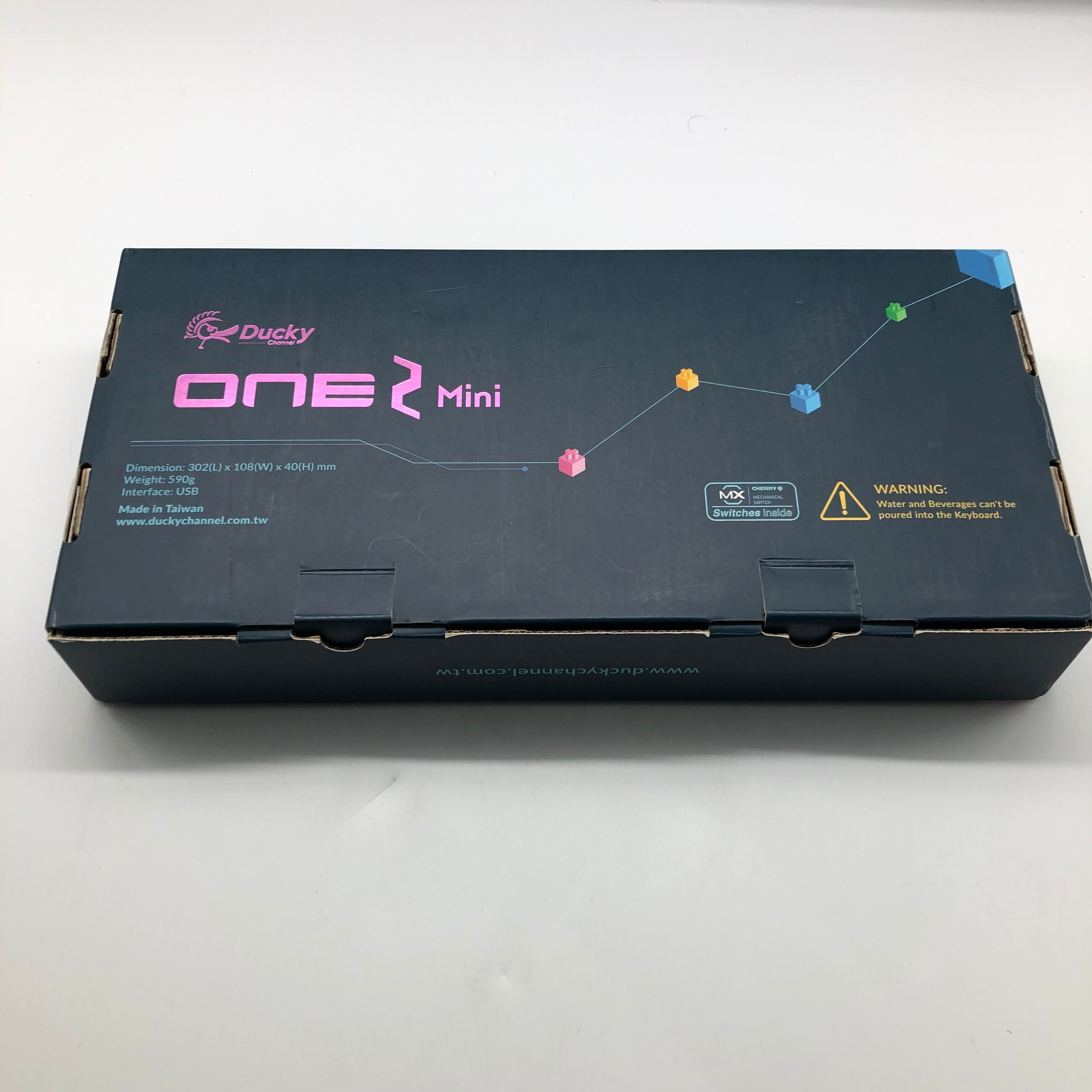 Ducky One 2 Mini RGB 60% Mechanical Gaming Keyboard - Cherry MX White Switches - Compact Wired USB Keyboard for PC/Mac - Perfect for Esports, Typing & Office Work