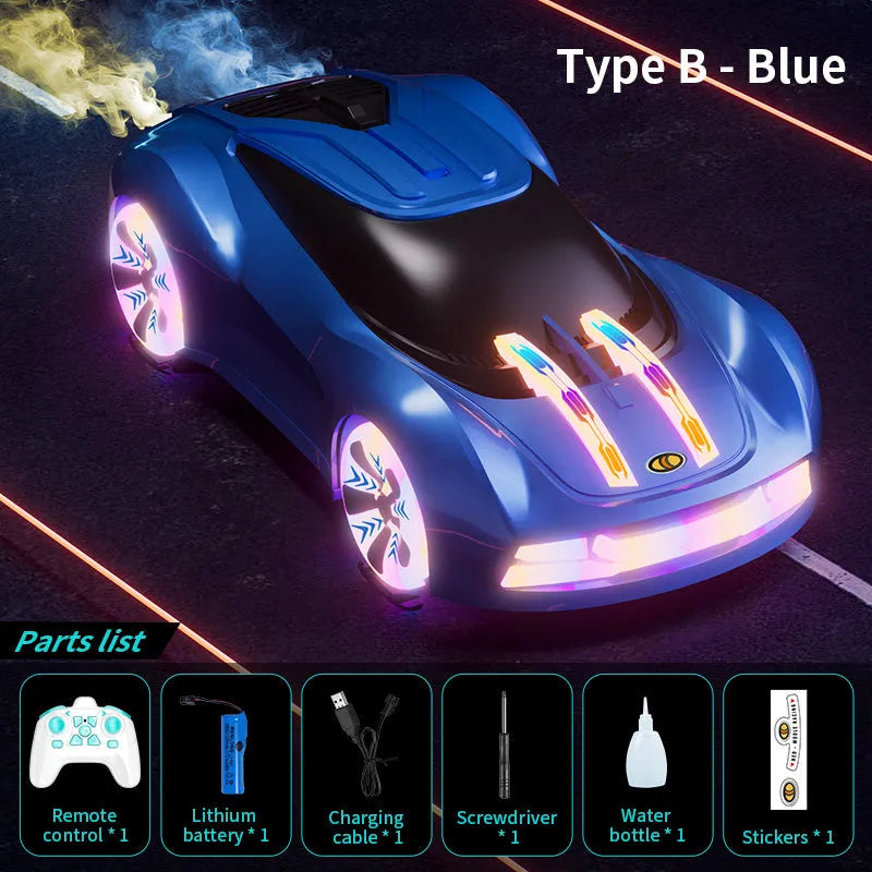 JJRC Q206 2.4G RC Car - Futuristic Concept Racing Car with LED Lights & Music Play, Ready-to-Run (RTR) Remote Control Toy - Perfect for Indoor Racing, Birthday Gifts & Kids Outdoor Play