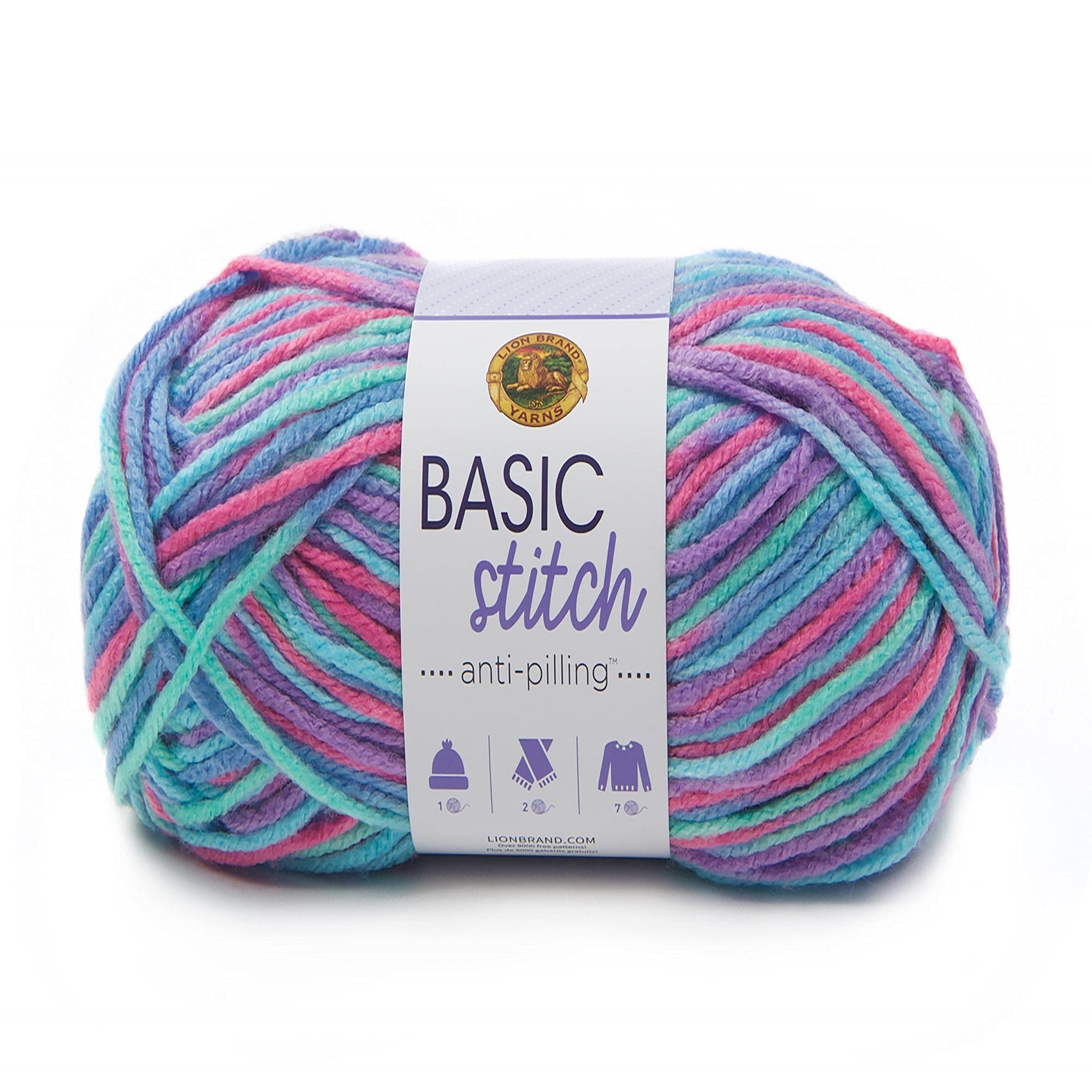 Lion Brand Yarn Basic Stitch Anti-Pilling Knitting & Crochet Yarn - 1 Pack, Critter Craze - Soft & Durable for Scarves, Hats, Blankets & DIY Crafts