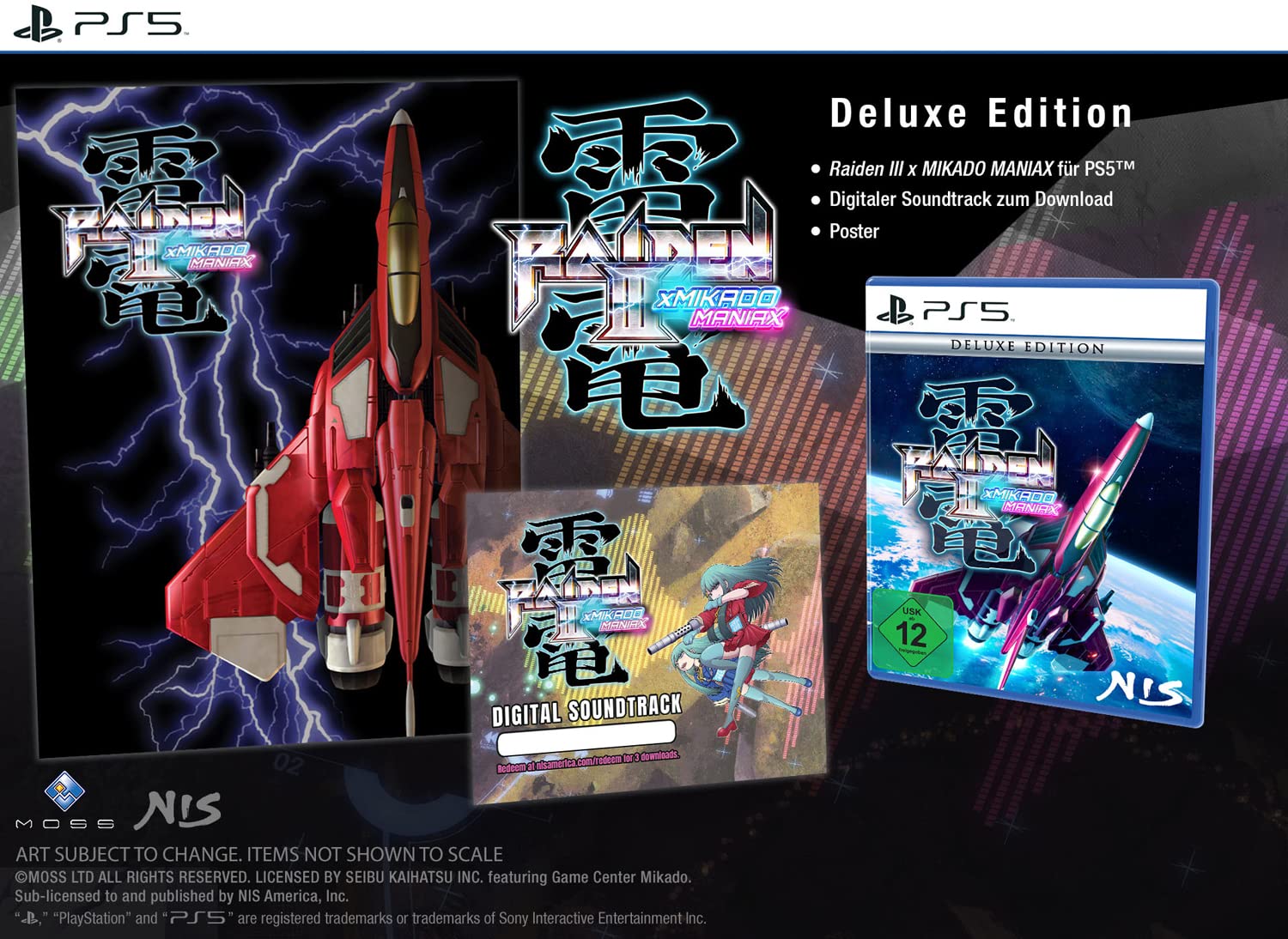 Raiden III x MIKADO MANIAX Deluxe Edition for PlayStation 5 - Classic Arcade Shooter Game | Perfect for Retro Gaming Enthusiasts & Collectors