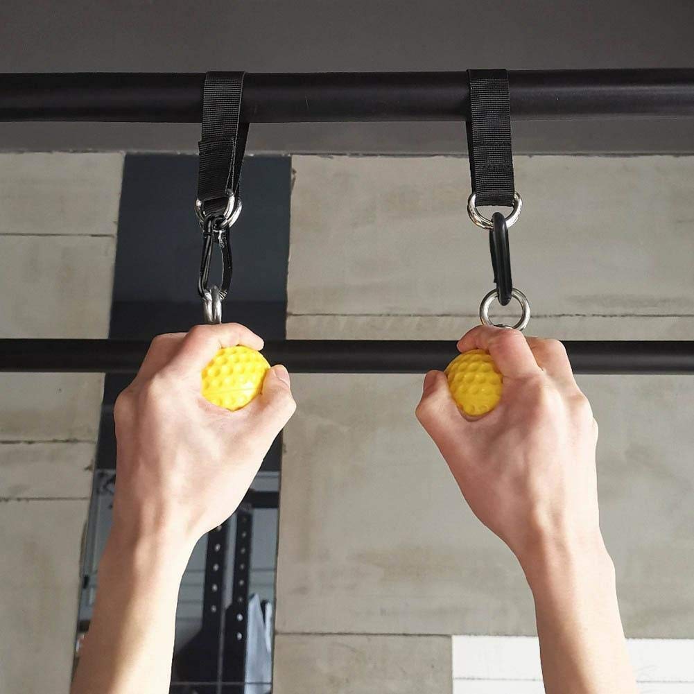 XIAOF-FEN 2-Pack 7.2cm Pull Up Balls - Hand Grips & Finger Strength Trainer for Home Gym, Arm Muscle Workout, Barbell Accessories - Perfect for Fitness Training, Rock Climbing, and Rehabilitation Exercises
