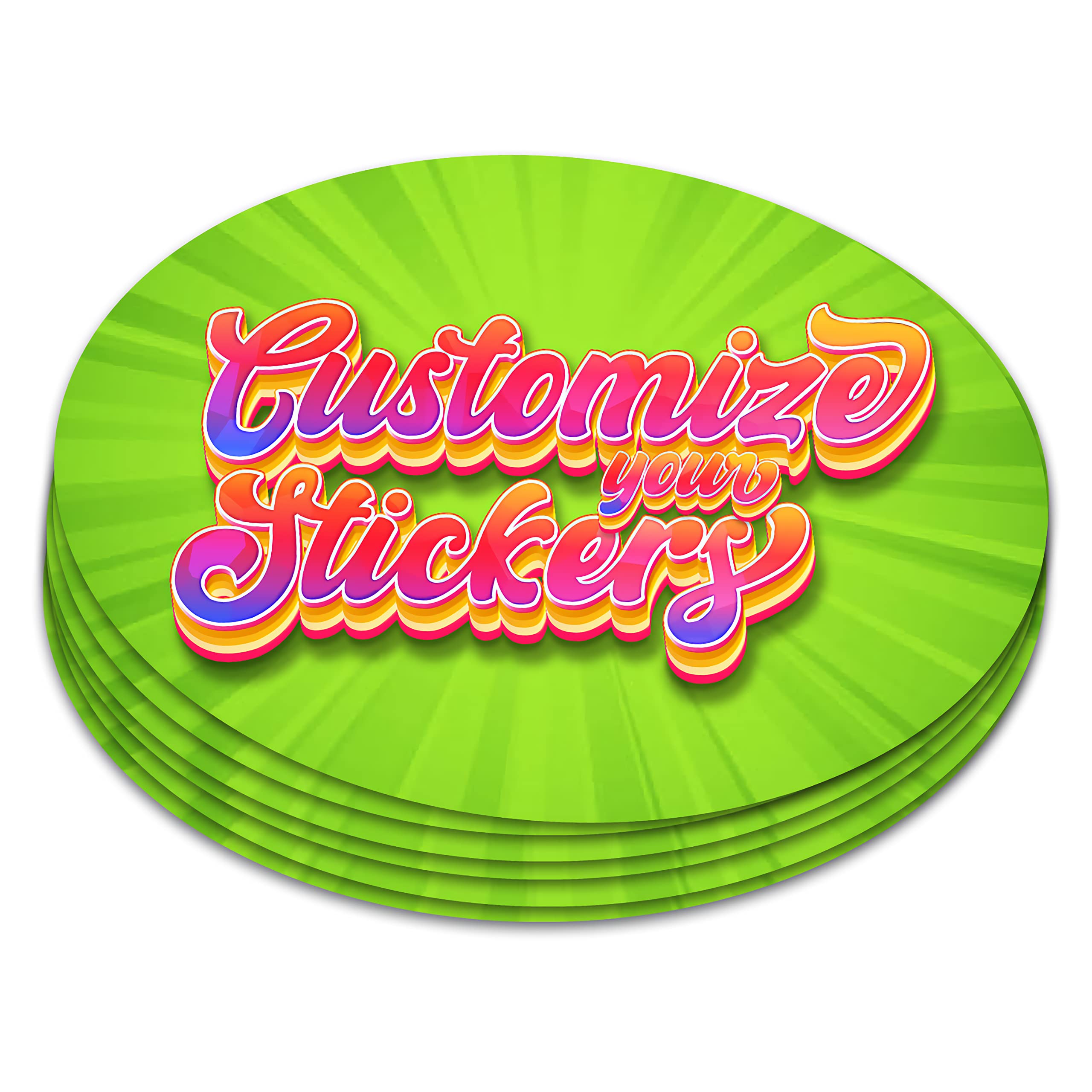 Custom Business Logo Stickers - Waterproof & Scratch-Resistant Laminated Labels (3