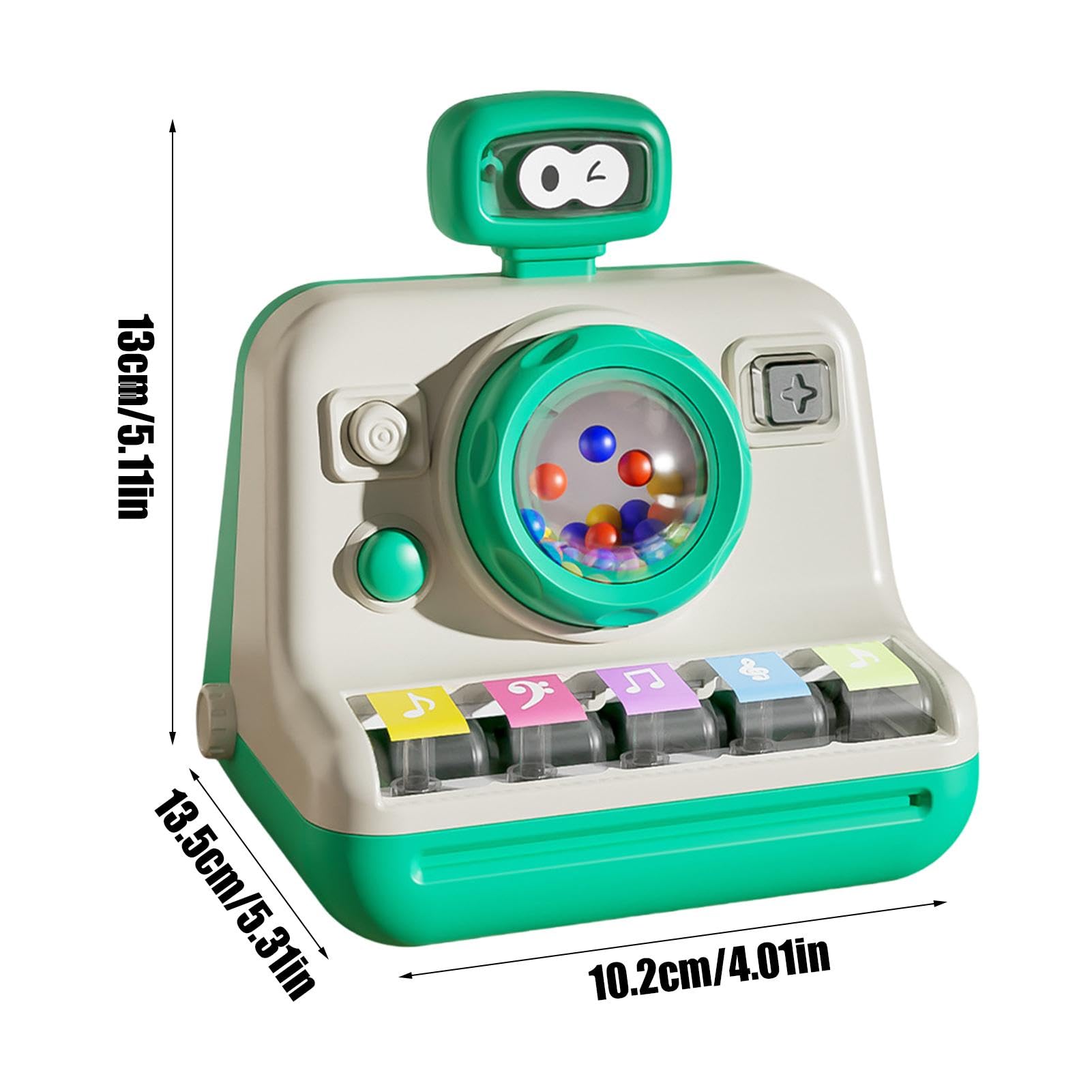 Kids Musical Keyboard Toy with Camera Design - Interactive Learning Toy with Sound & Lights | Educational Musical Instrument for Toddlers & Children | Perfect for Birthday Gifts, Early Music Education & Playtime Fun