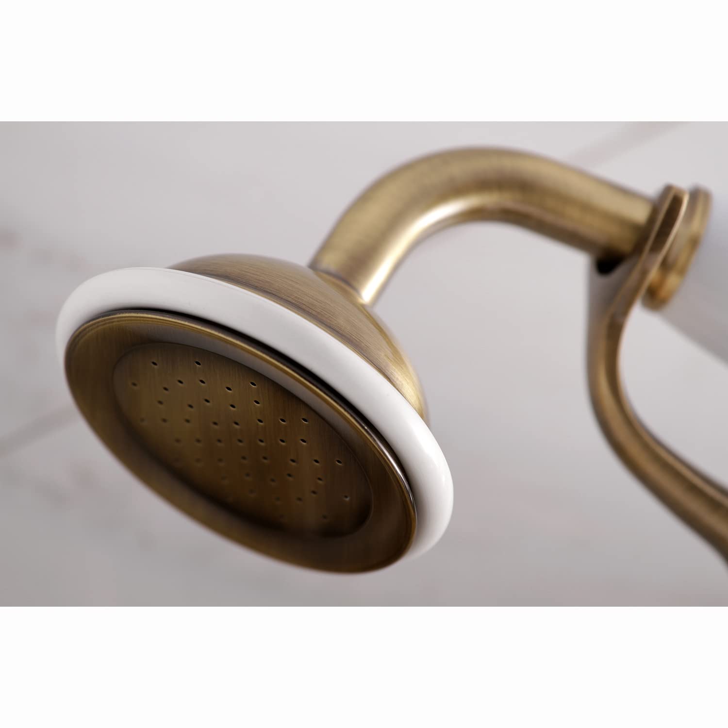 Kingston Brass KS285AB 6-Inch Clawfoot Tub Faucet in Antique Brass - Vintage Style Bathroom Fixture for Classic & Modern Bathrooms